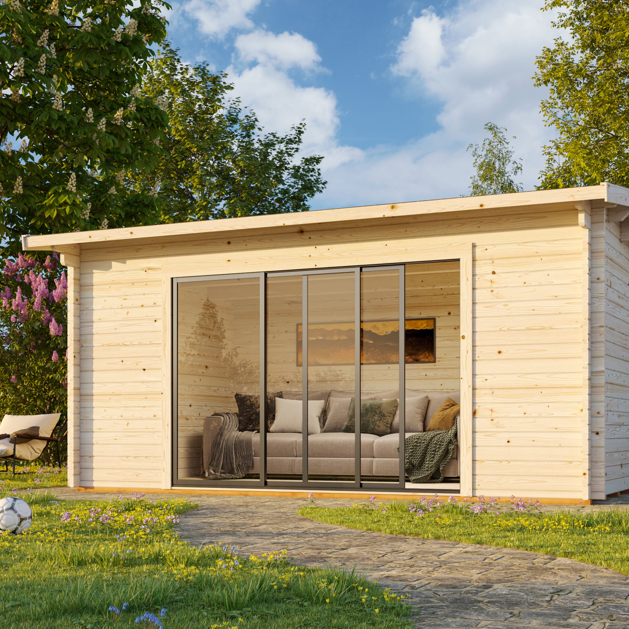 Stuga Palmako Ines 14,4 m2 (inv. 13,7 m2)