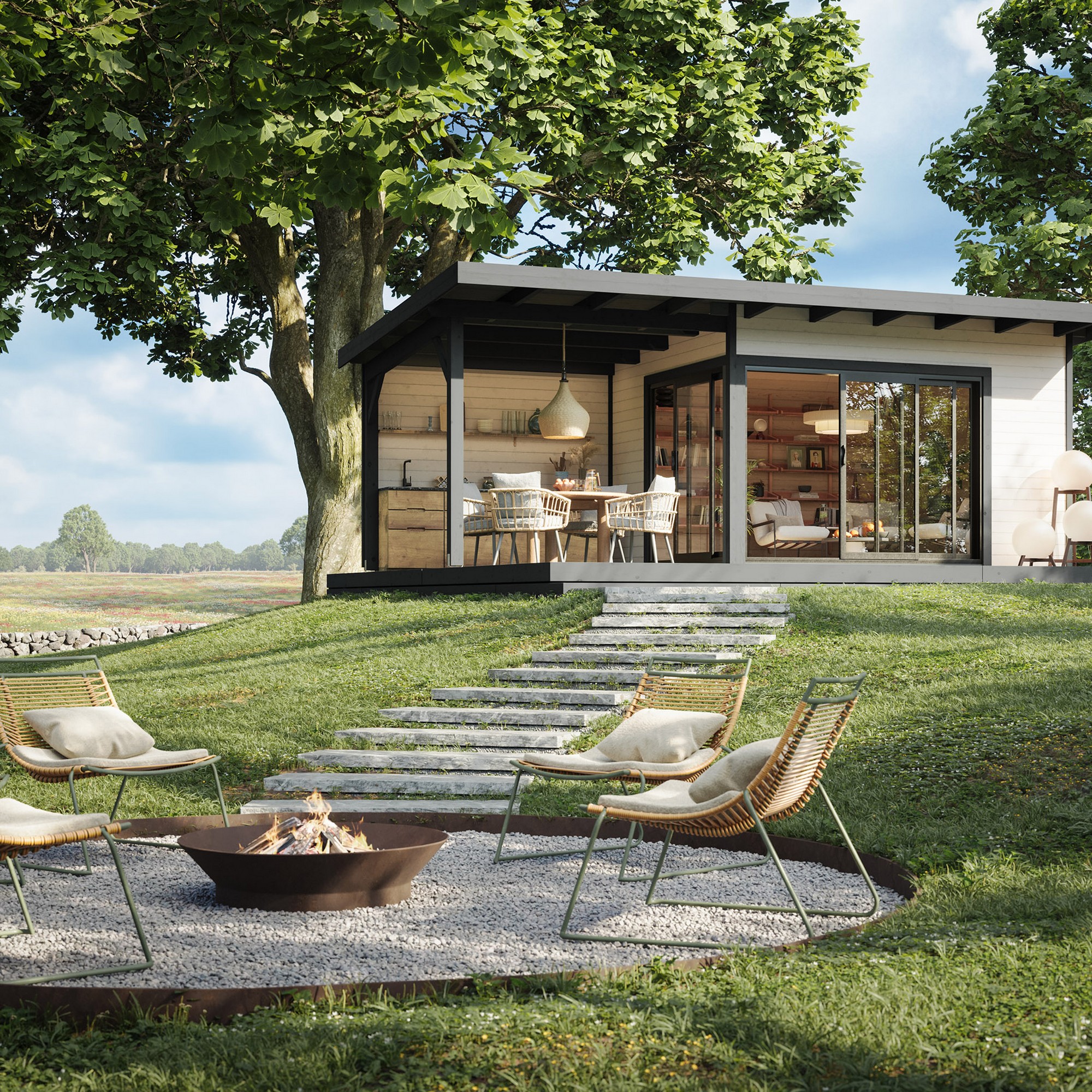 Stuga Palmako Andrea 20,0 m2 (inv. 11,2 m2)