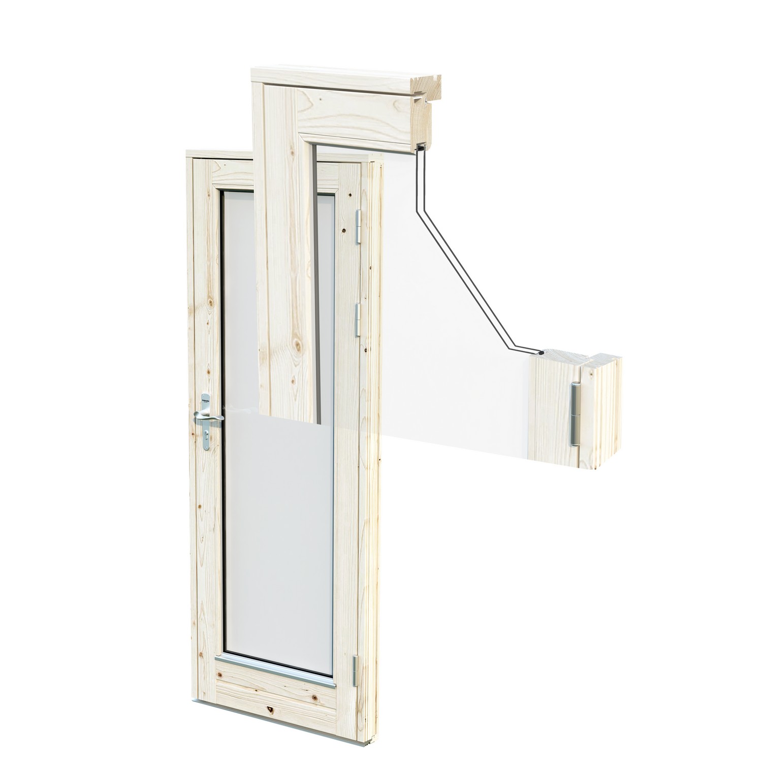 Trädgårdshus Palmako Grace 8,7+8,1 m2