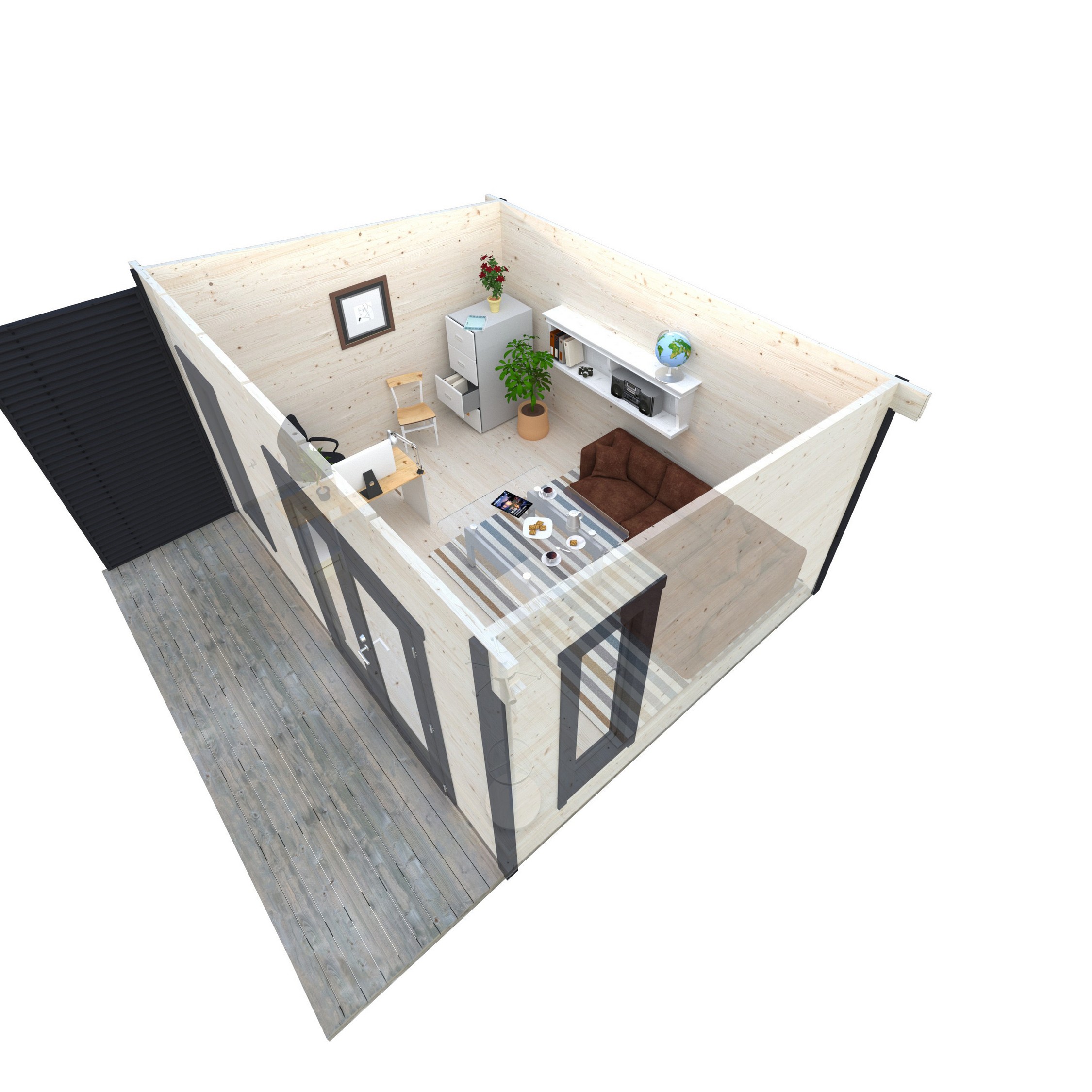 Trädgårdshus Palmako Grace 15,4 m2