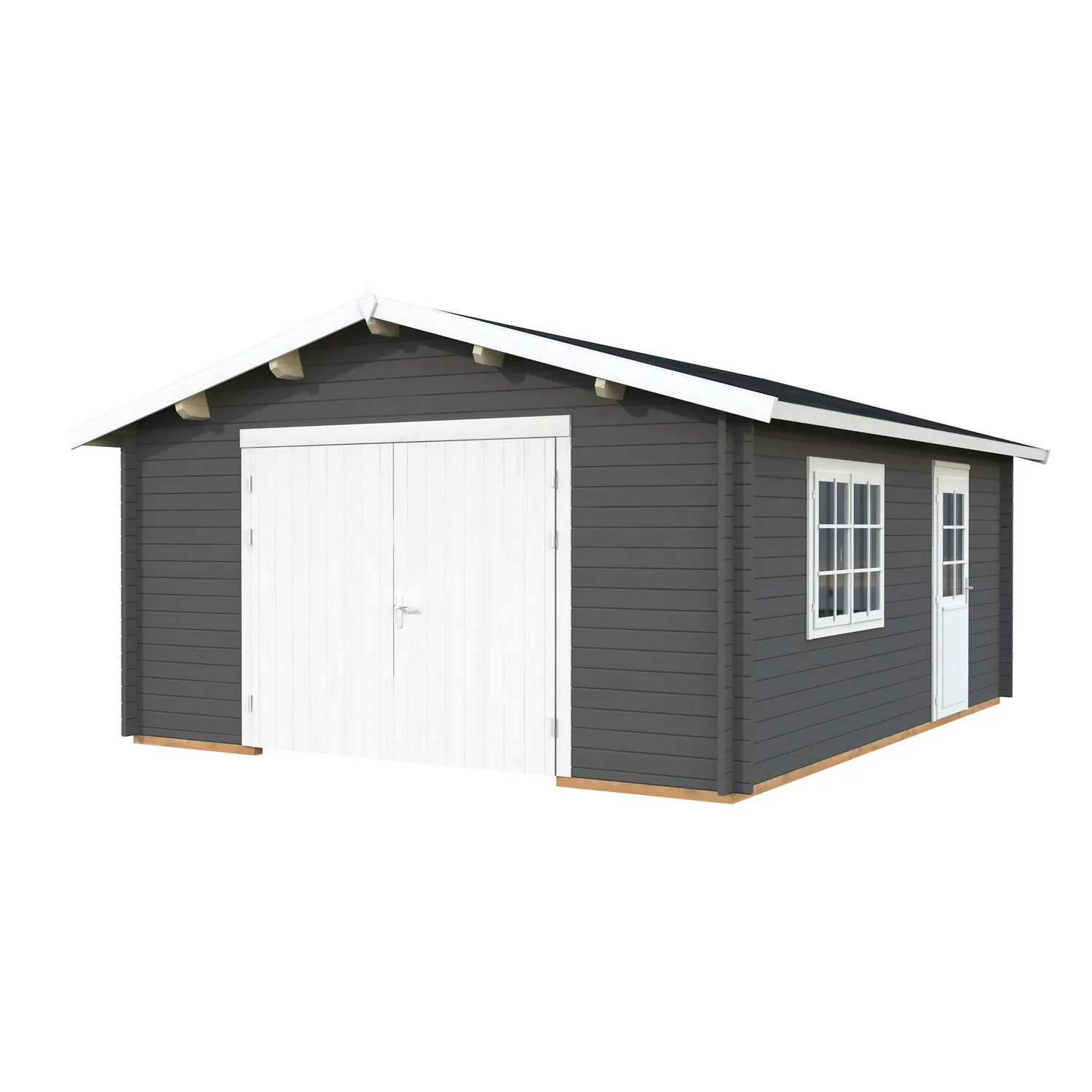 Mörkgrå/Vit