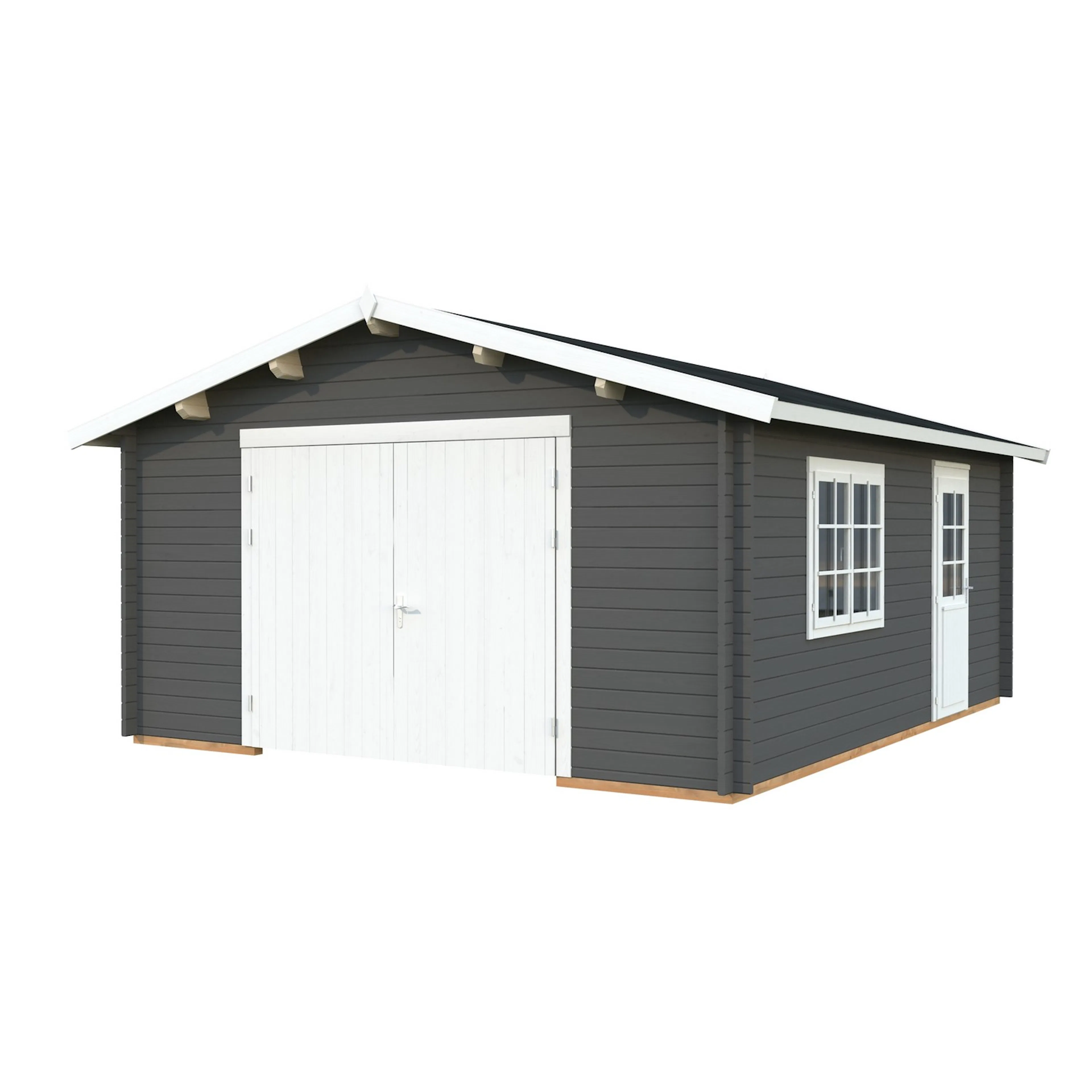 Mörkgrå/Vit