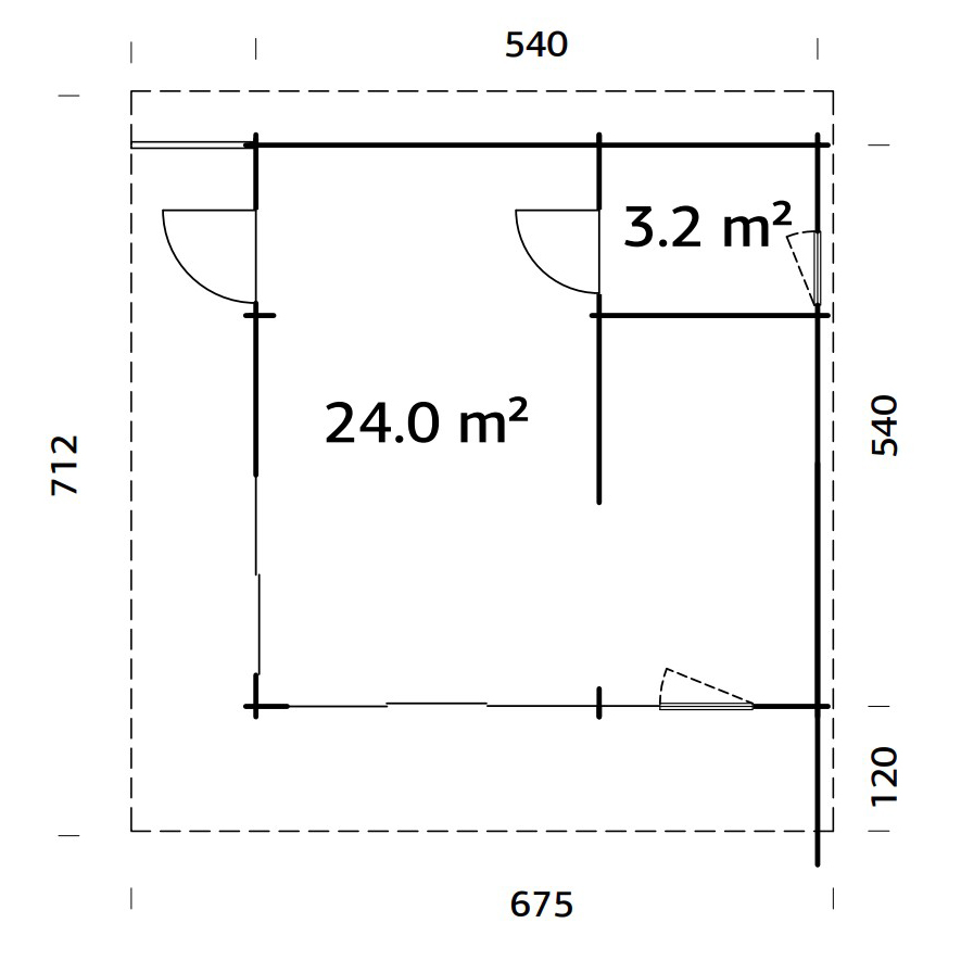 Trädgårdshus Cecilia 29,2 m2