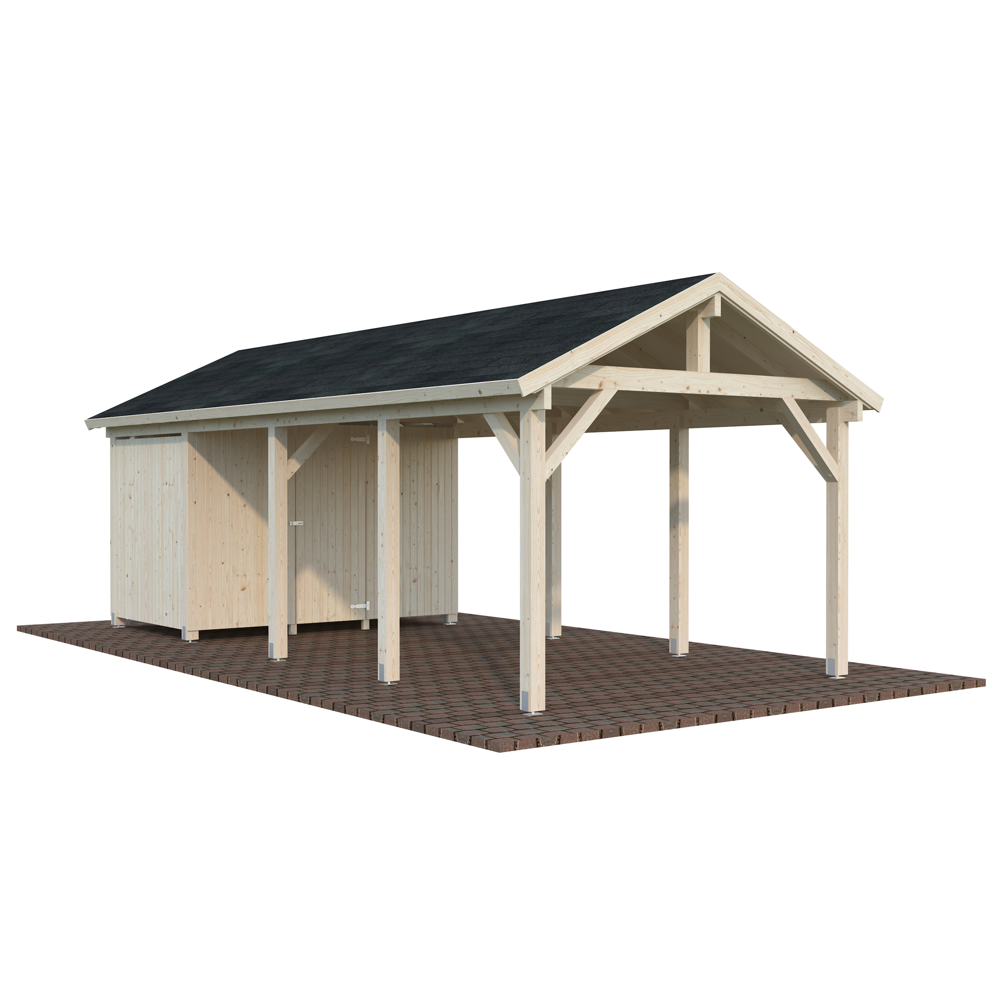 Carport Palmako Robert 23,1 m2 med Förråd