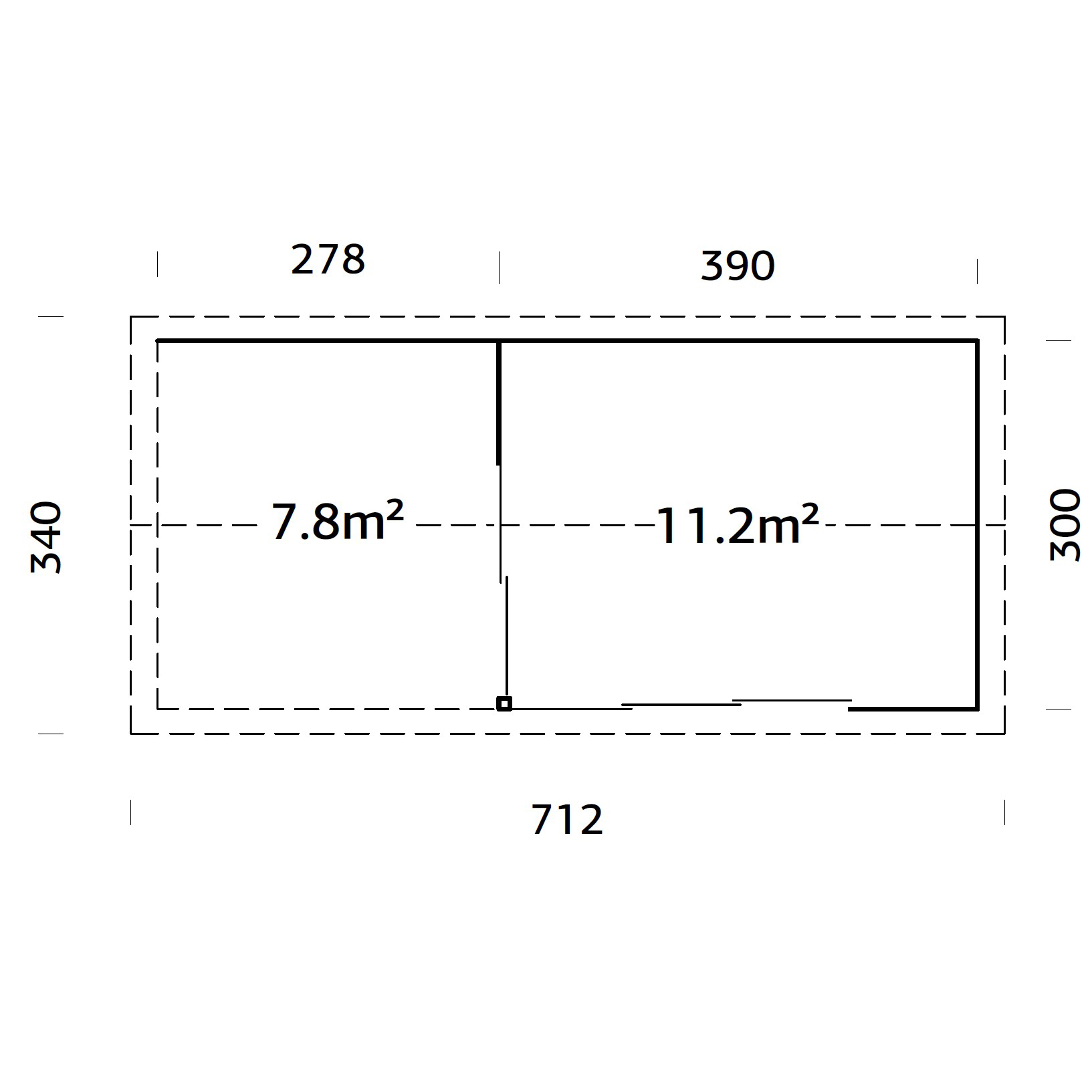 Stuga Palmako Amanda 20,4 m2
