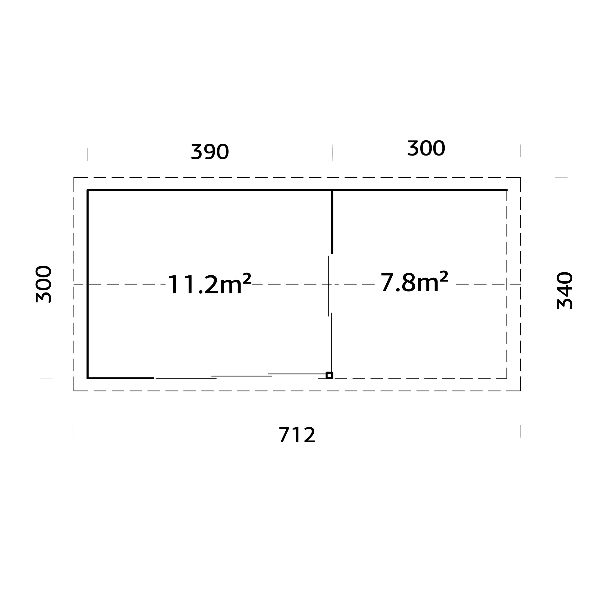 Stuga Palmako Amanda 20,4 m2
