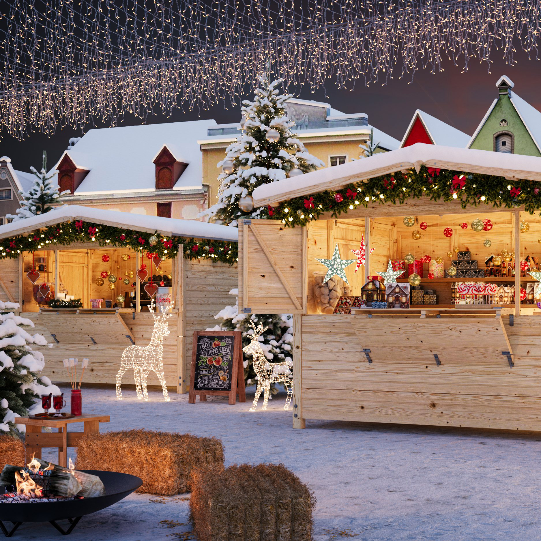 Kiosk Palmako Marian 6,8 m2 Hopfällbar