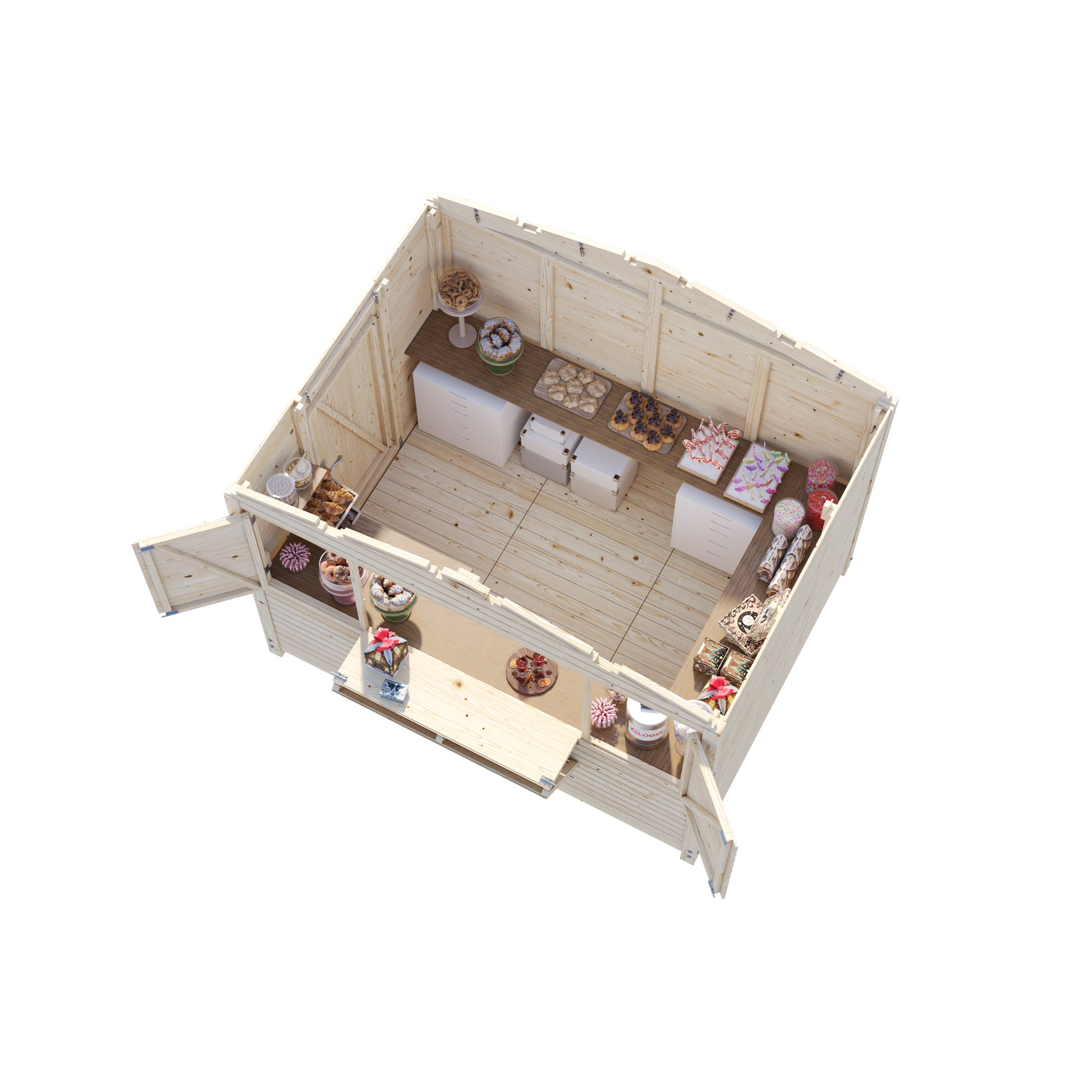 Kiosk Palmako Marian 6,8 m2 Hopfällbar