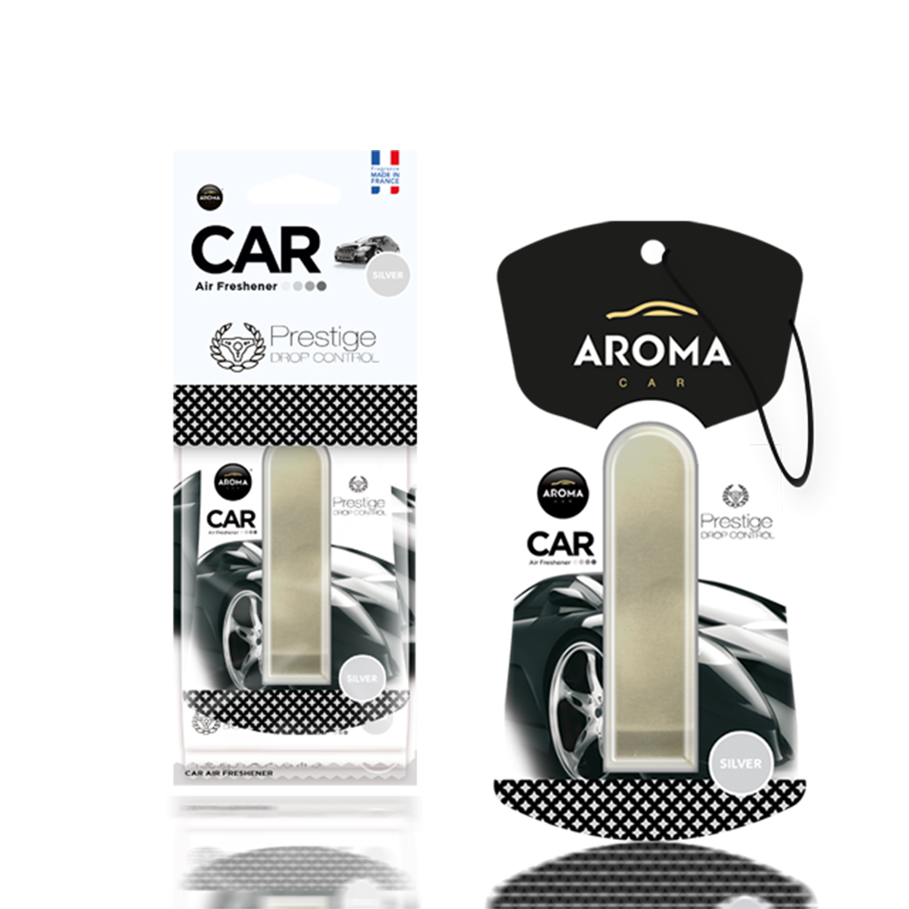 Luftfräschare Aroma Car Prestige Drop Contr Silver