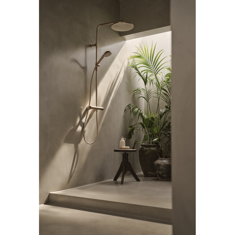 Takduschset Oras Aurelia Round med Badkarsblandare 150 cc