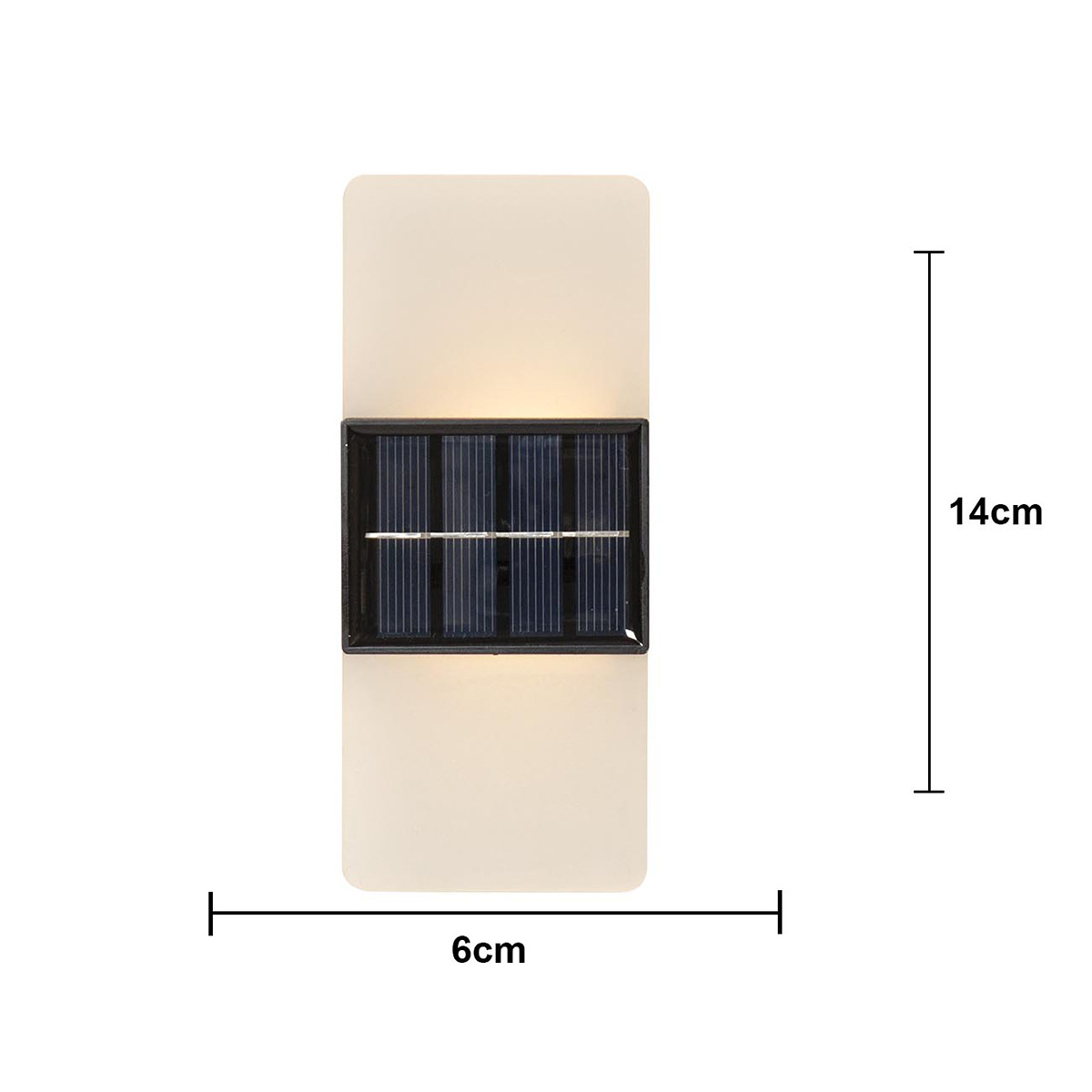 Solcell Vägglykta Star Trading Wally Frost LED