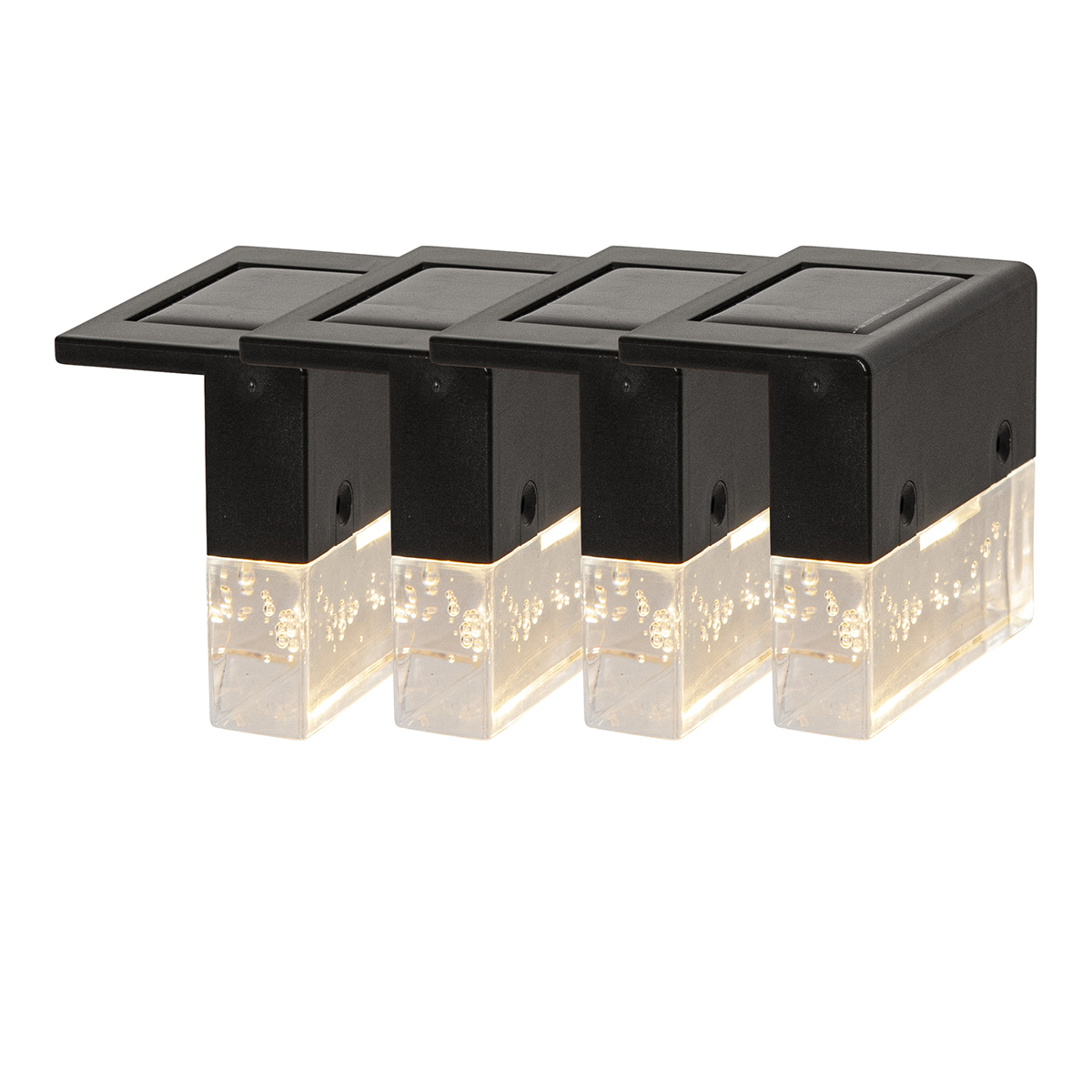 Solcellsbelysning Star Trading Vägglykta Bubbly Fence 4-pack LED