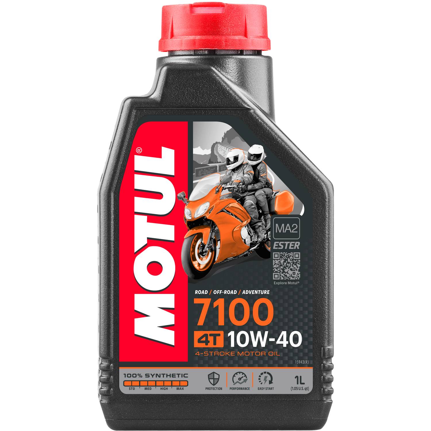 Motorcykelolja Motul7100 4T 10W-40