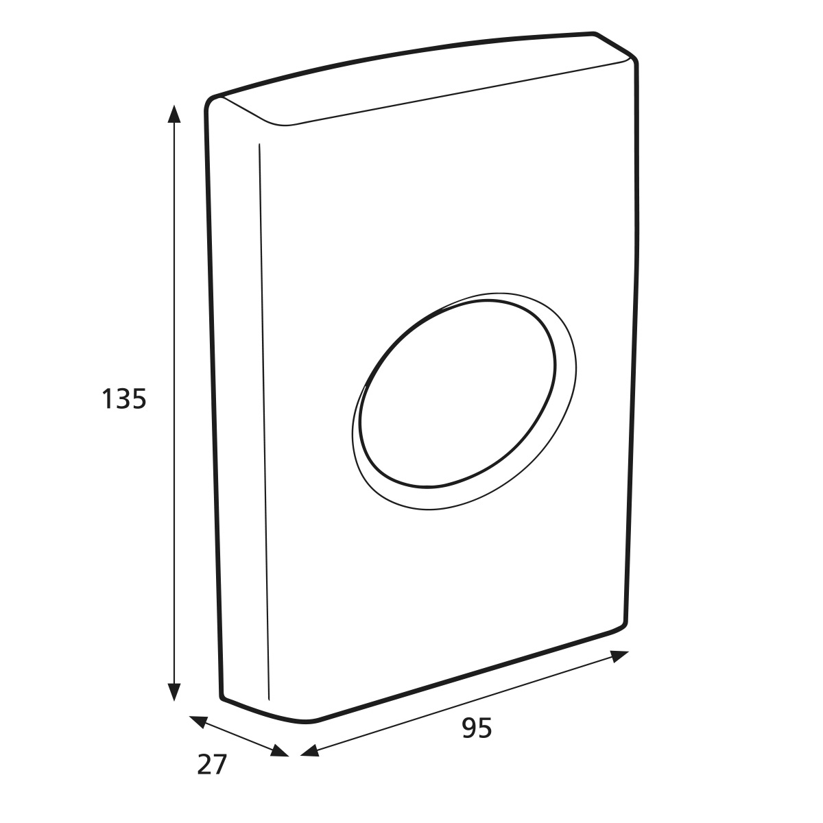 Sanitetspåshållare Katrin Plast