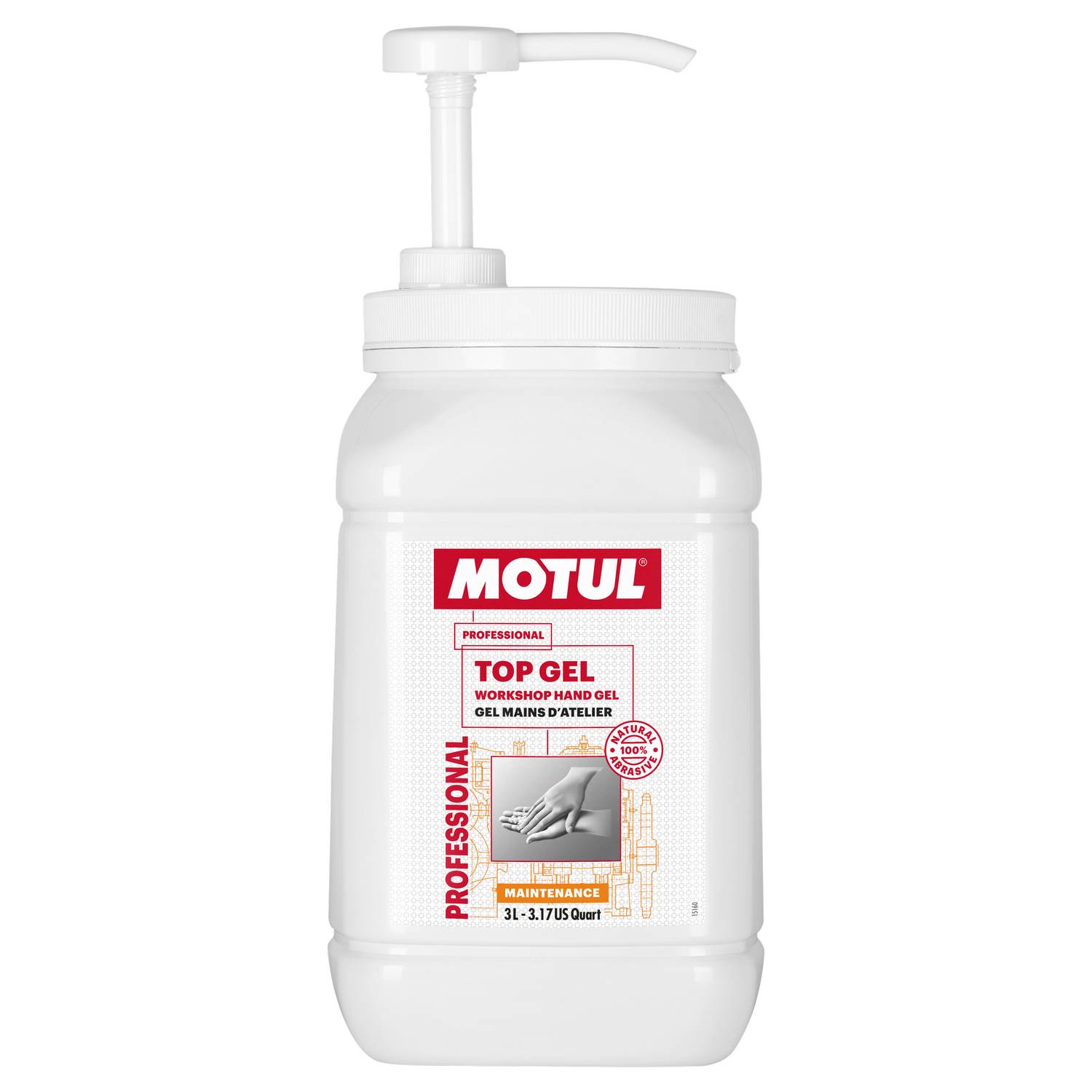 Gel Handrengöringskräm Motul Top Gel 3 Liter