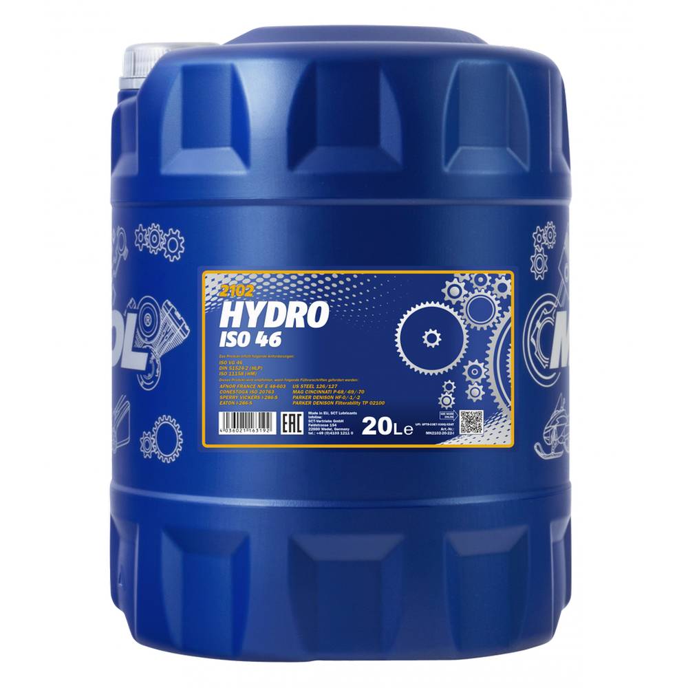 Hydralolja Mannol Mn2102 Hydro 46  Iso46 Din 51524-2