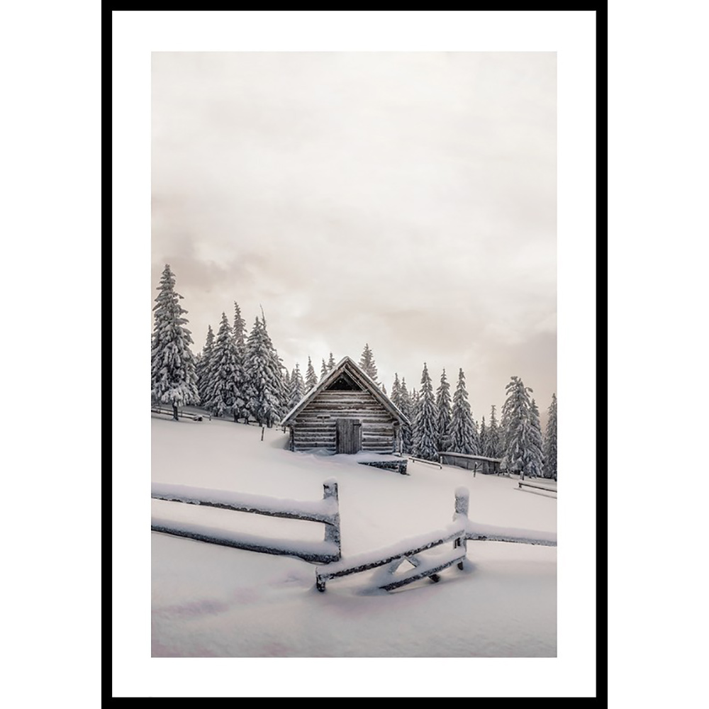 Poster Gallerix Cabin In Snow