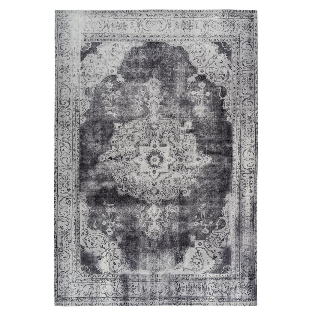 Flatvävd matta D-sign Auley Side Ljusgrå