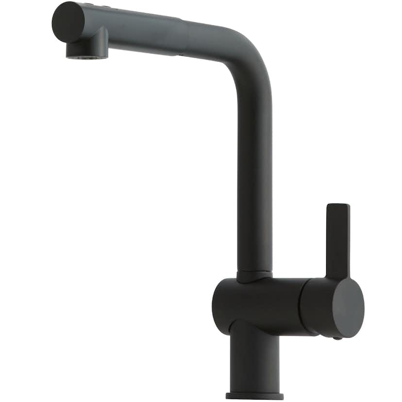 Köksblandare Lavabo Kubus 285 med Utdragbar Pip Mattsvart