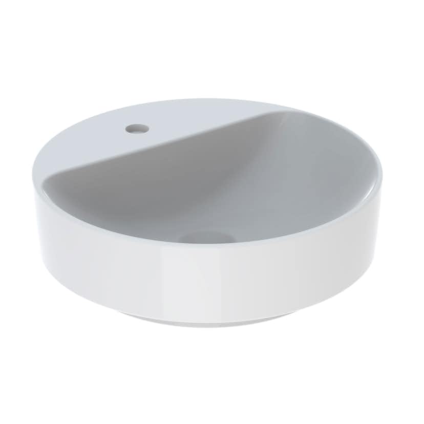 Tvättställ Geberit Variform 450 mm Lay-on Runt Kanthylla Utan Bräddavlopp