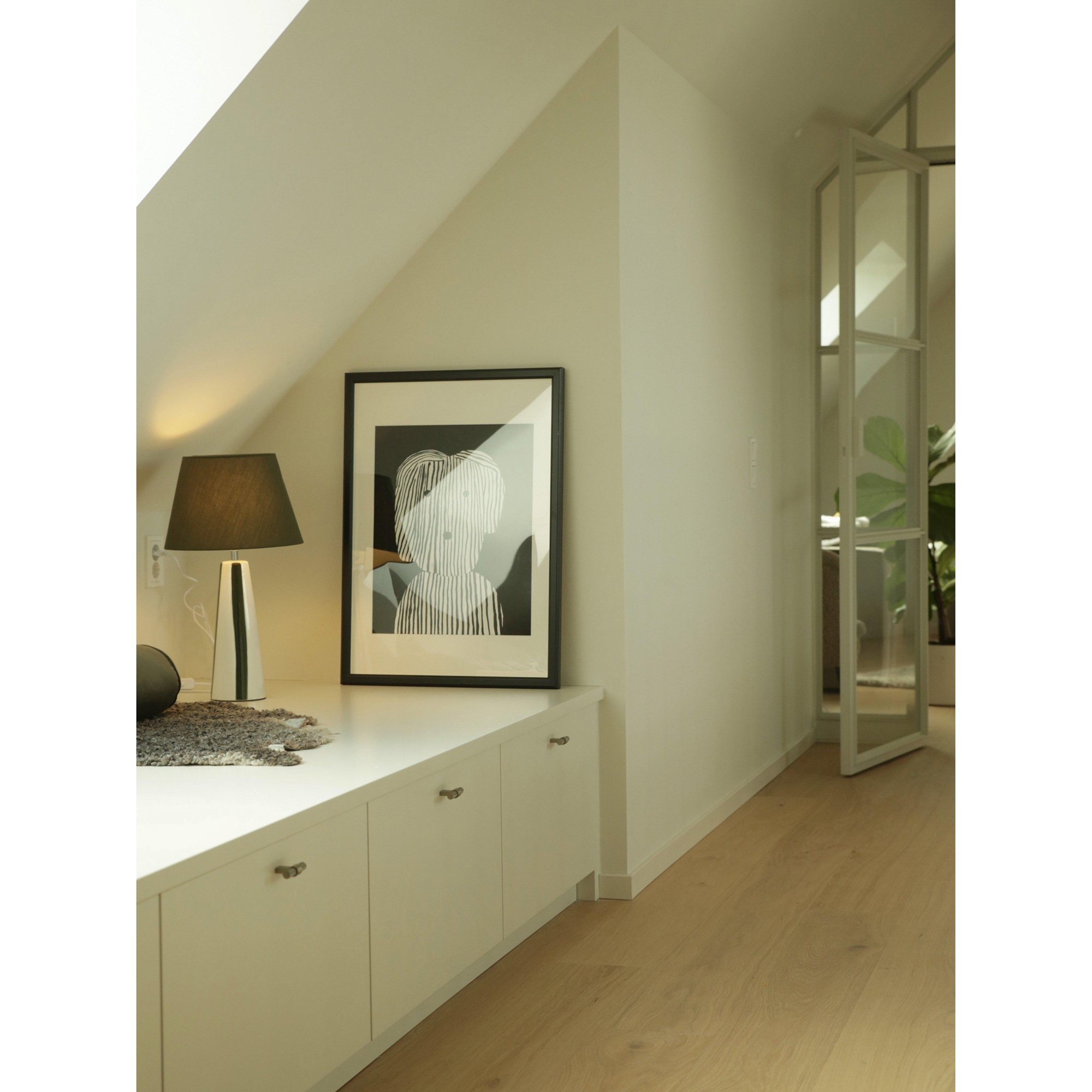 Bordsslampa PR Home Leya Randig Lampfot i Keramik med Lampskärm