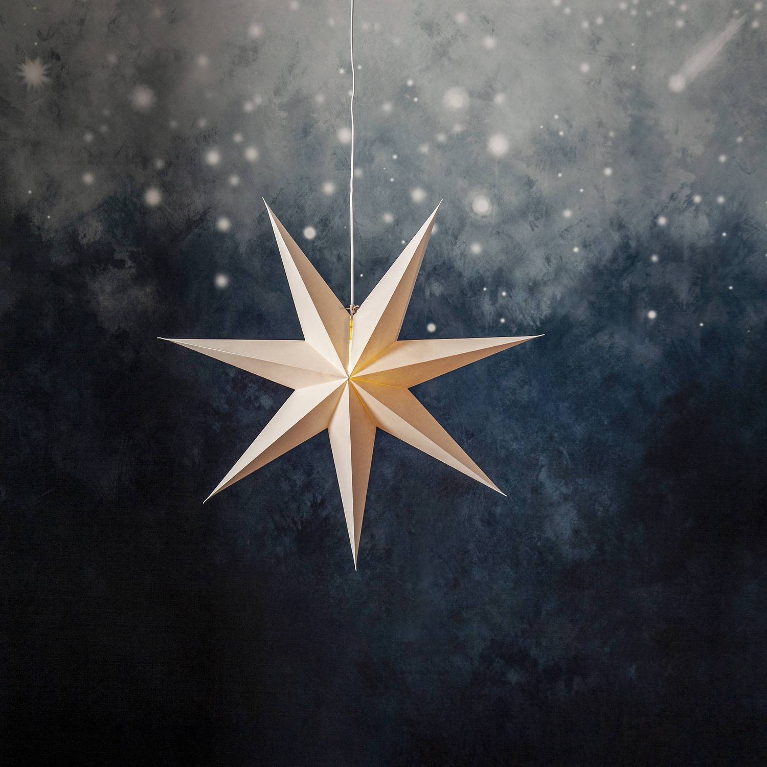Adventsstjärna Star Trading Plain Papperstjärna 75 cm