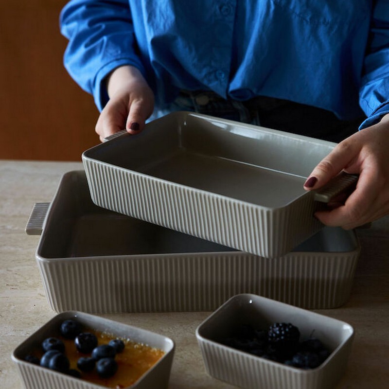 Ugnsform Sagaform Flora Beige