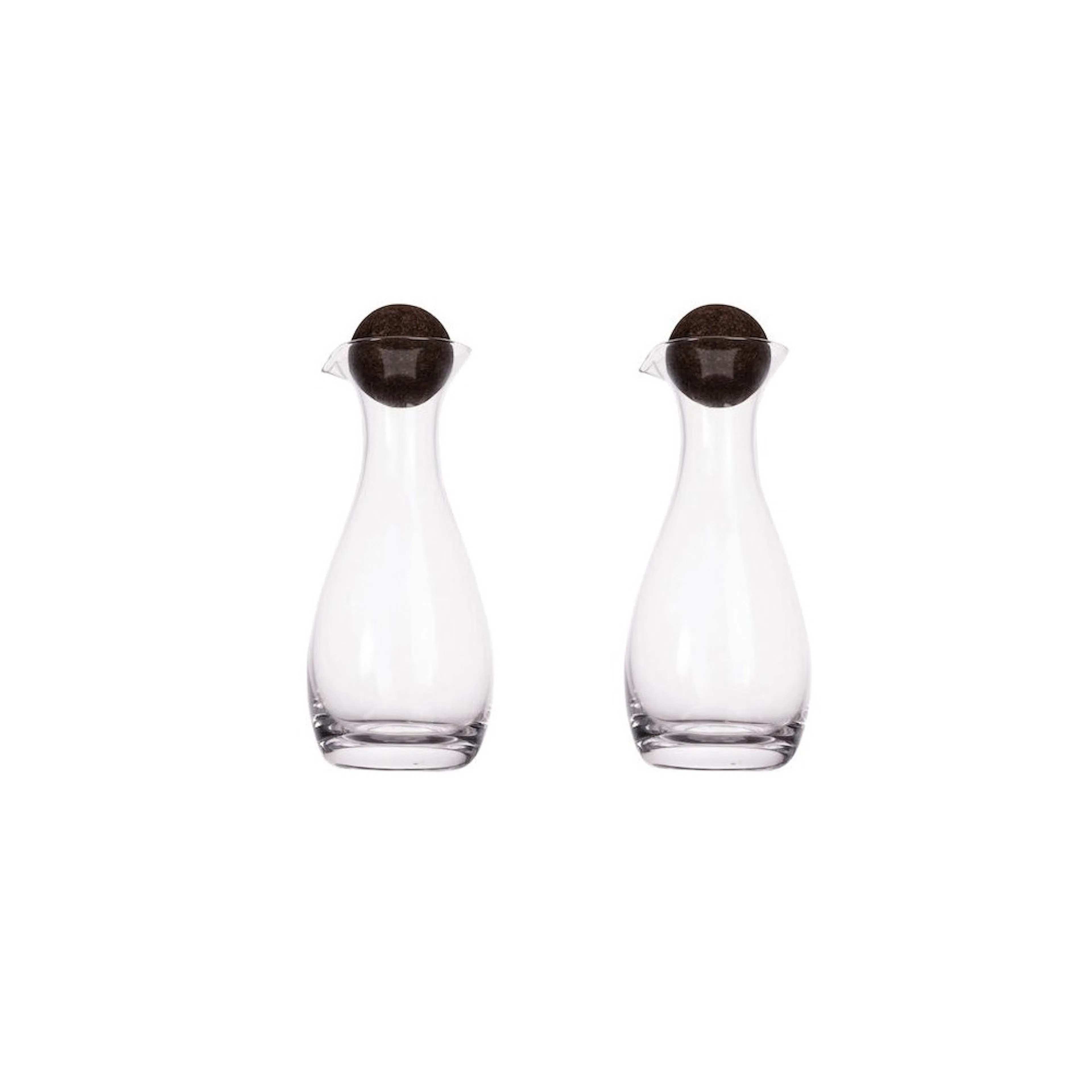 Olja/Vinägerflaska Sagaform Nature med Korkkula 2-Pack 35cl