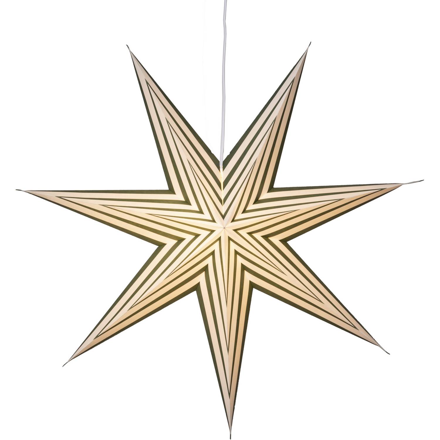 Adventsstjärna Star Trading Stripe Papperstjärna 60 cm