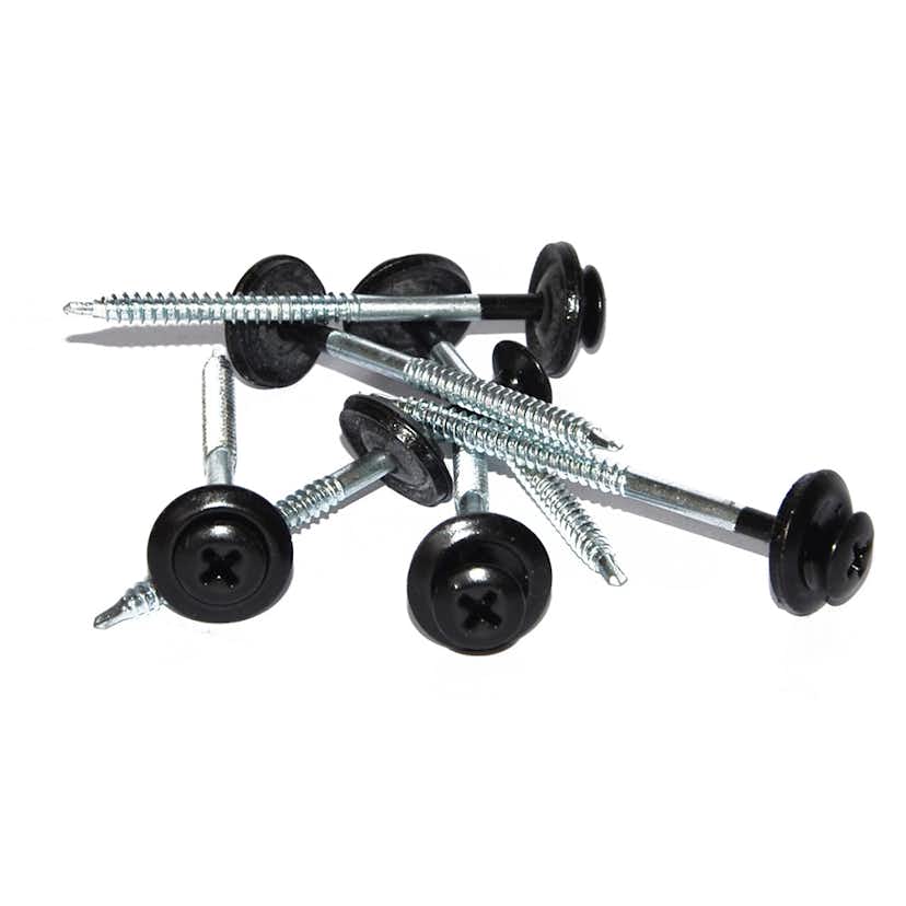 Skruv Mataki Onduline Svart 60 mm