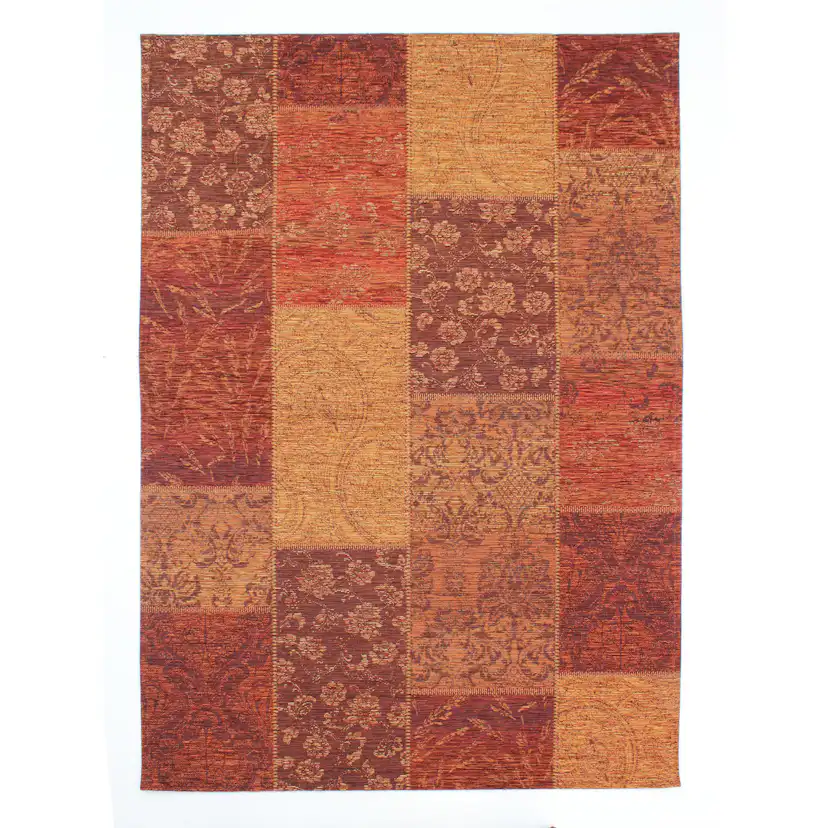 Patchworkmatta Flair Rugs Patchwork Chenille 200x290 Orange