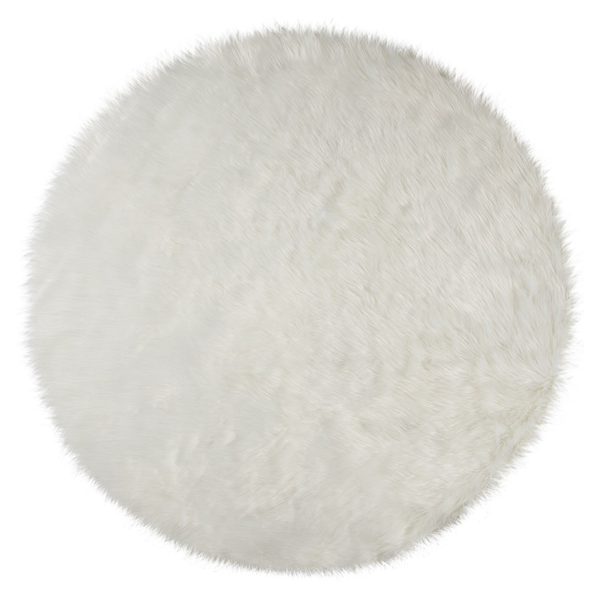 Luggmatta Flair Rugs Sheepskin Rund Ivory