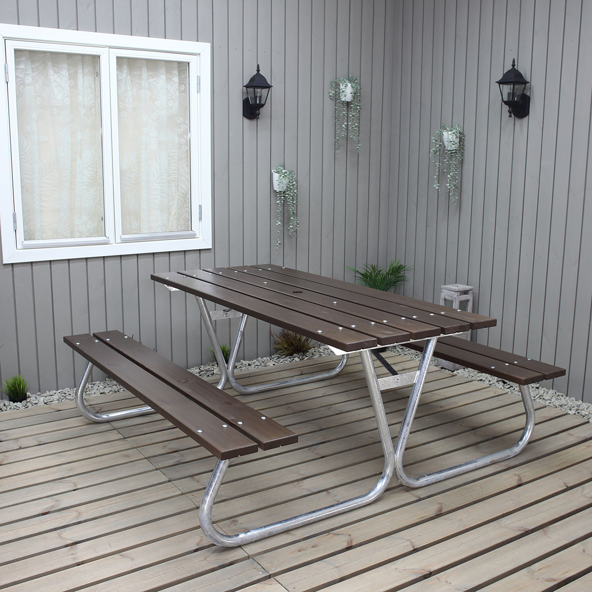 Picknickbord Baltic Garden Stabil Utan Ryggstöd