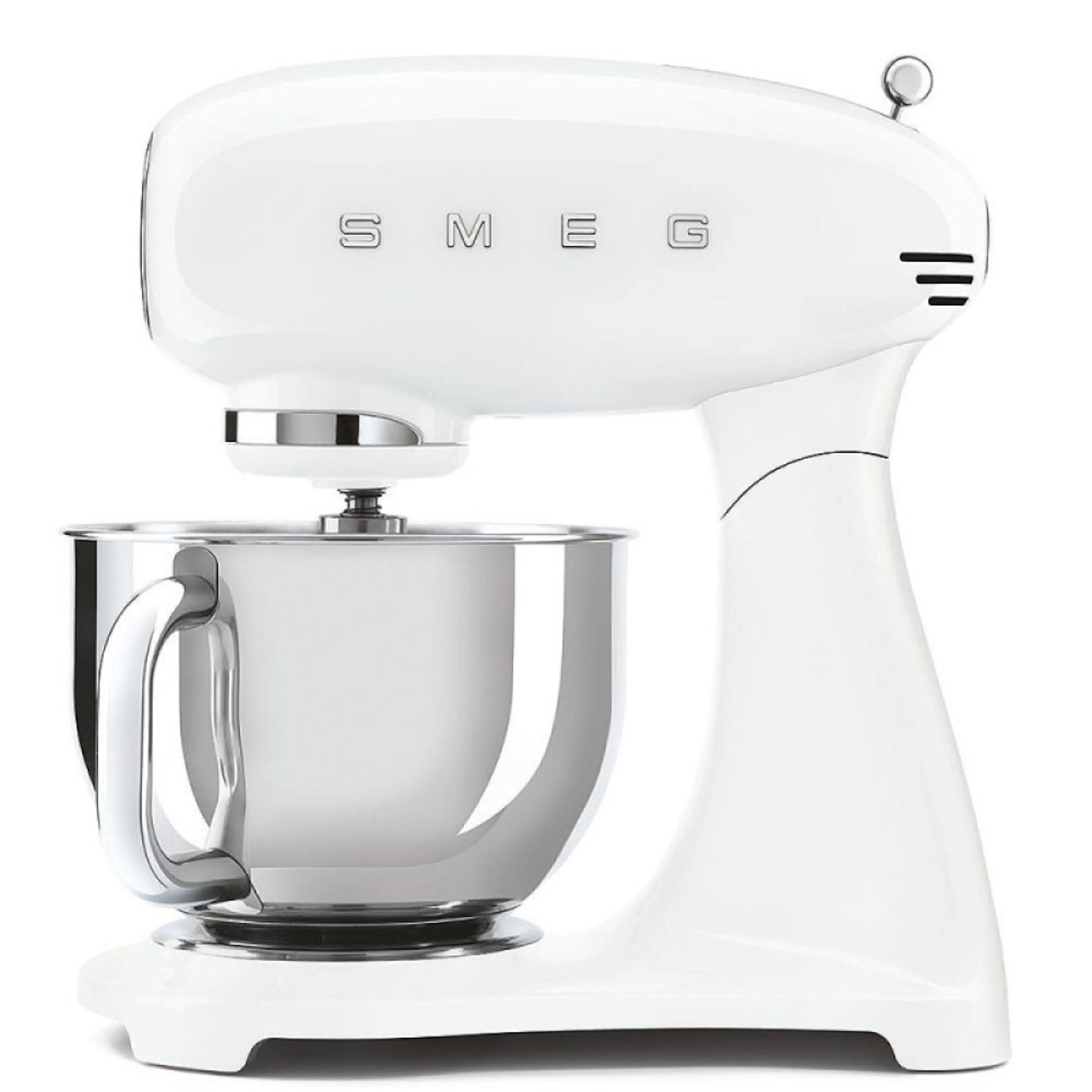 Köksassistent Smeg SMF03WHEU Retro Vit med Polerad Rostfri Skål