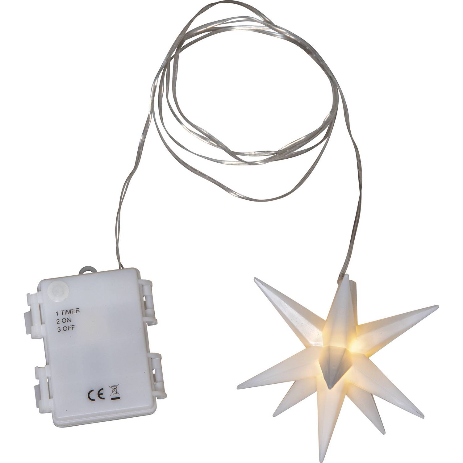 Mini Adventsstjärna Star Trading Alice Moravian Star Batteridriven