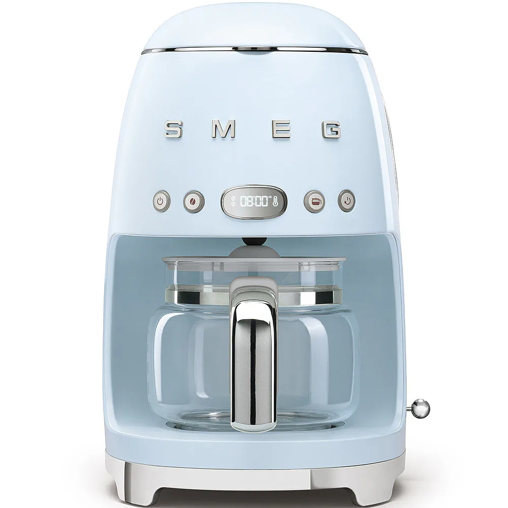 Kaffebryggare Smeg DCF02PBEU Pastellblå Retrostil för Modernt Kök