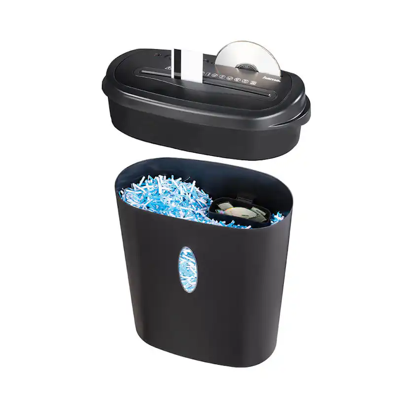 Dokumentförstörare Hama Home X12CD med 21-liters Uppsamlingsbehållare