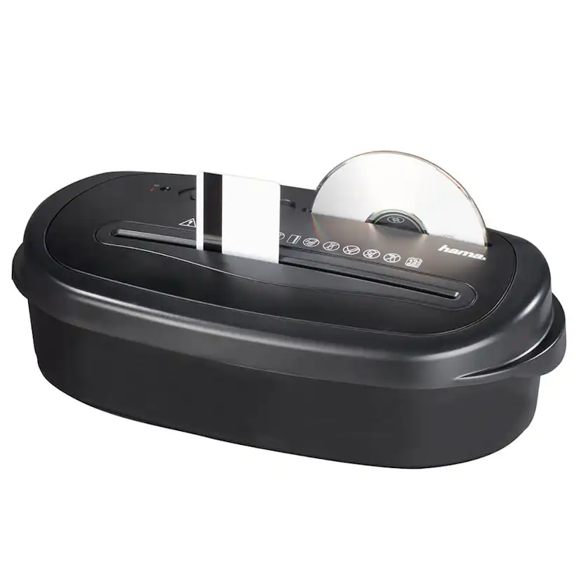 Dokumentförstörare Hama Home X12CD med 21-liters Uppsamlingsbehållare