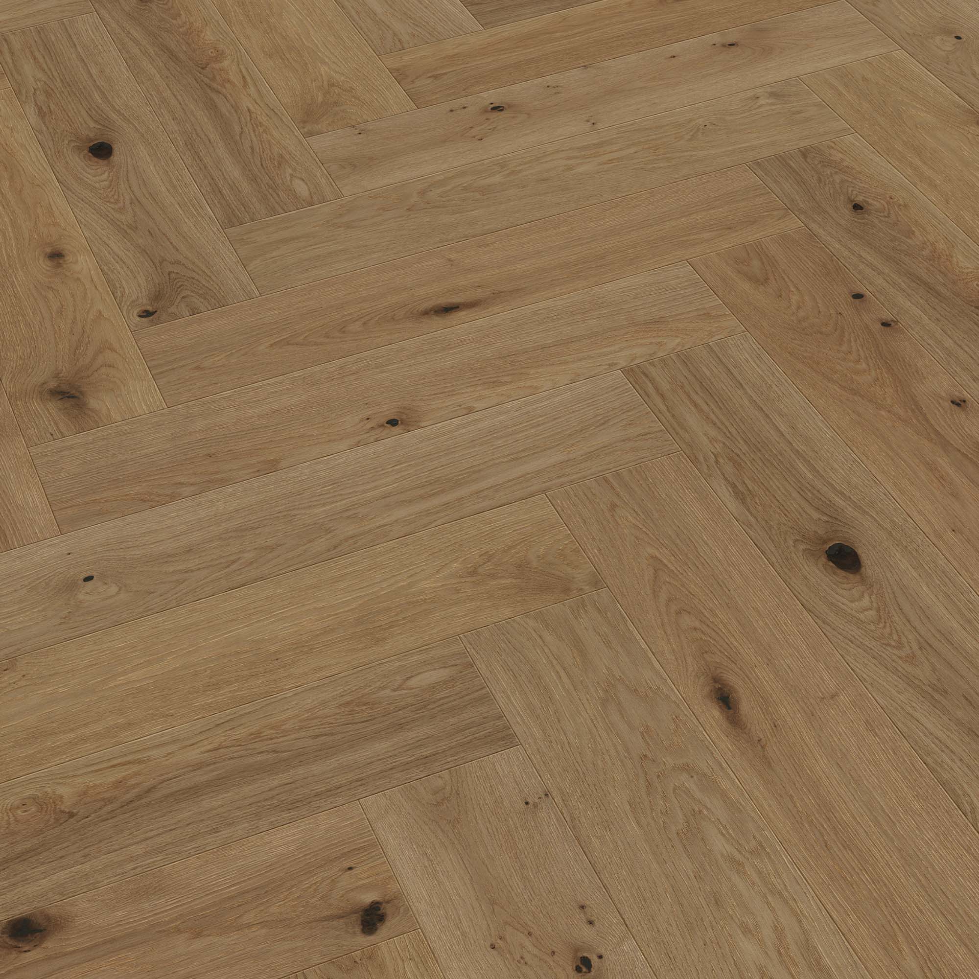 Parkettgolv Meister 9006 PS 500 Borstad Ultramattlackad Ek Fiskbensparkett