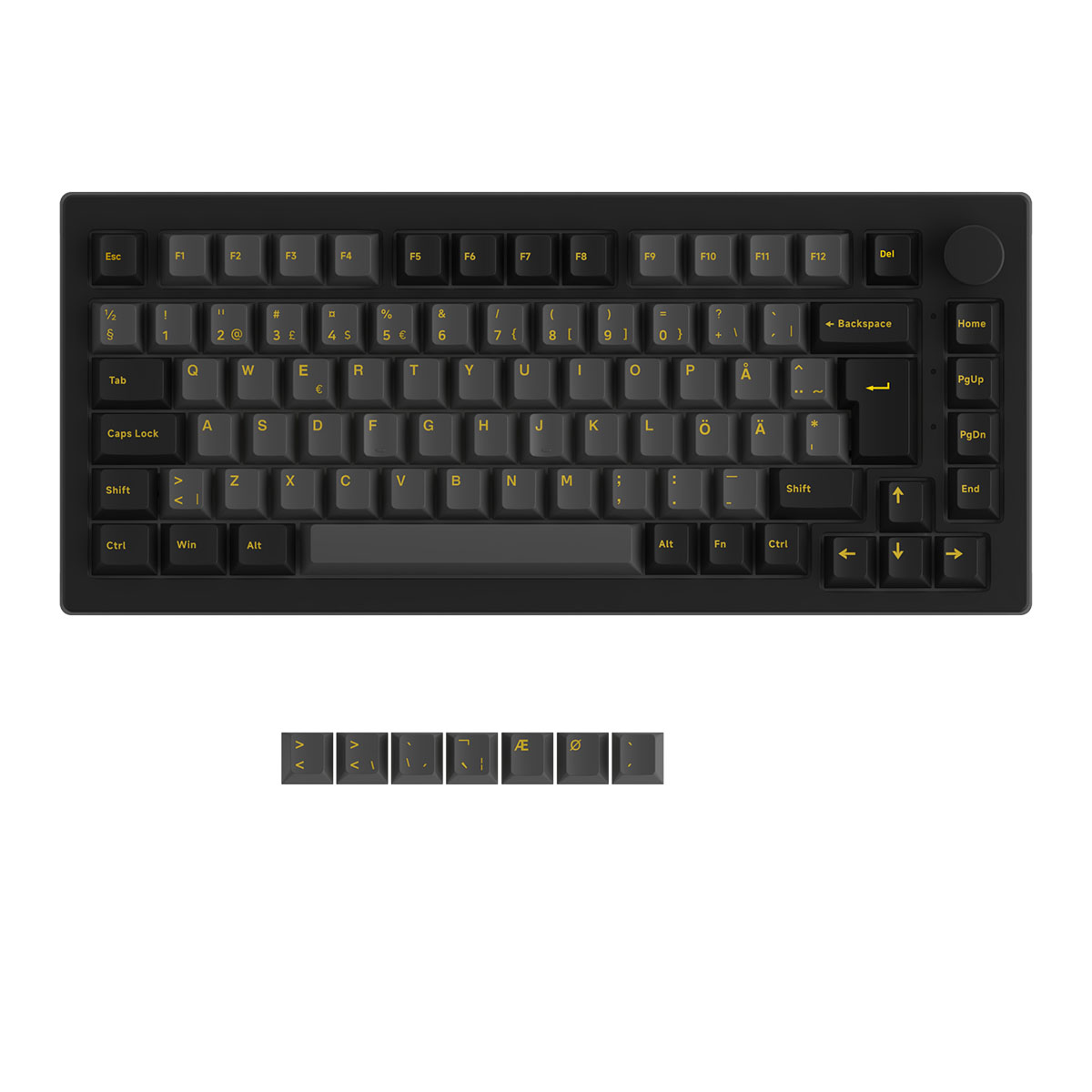 Gamingtangentbord Akkogear 5075B Plus-S Black/Gold