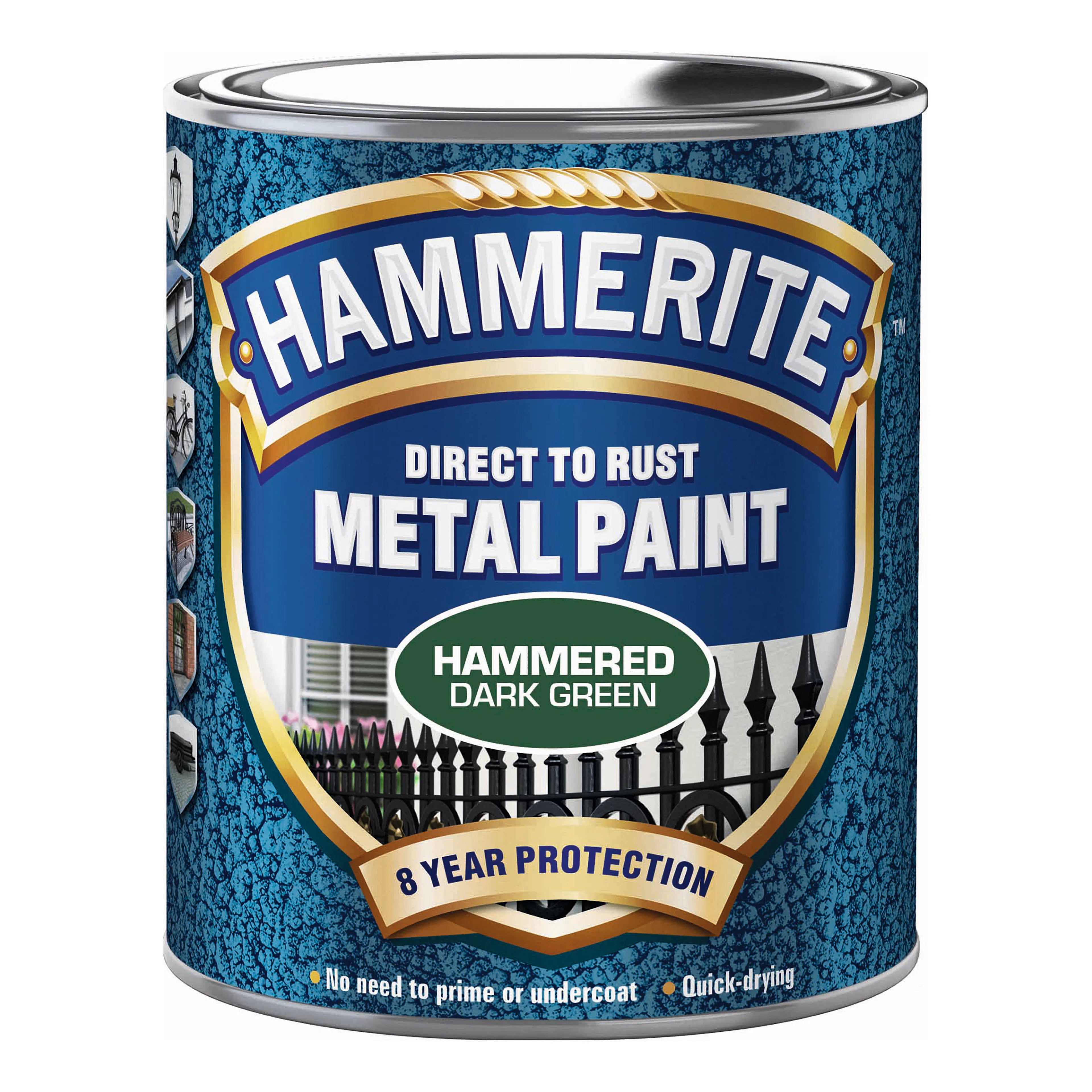 Rostskyddsfärg Hammerite Hammarlack Mörkgrön 250ml