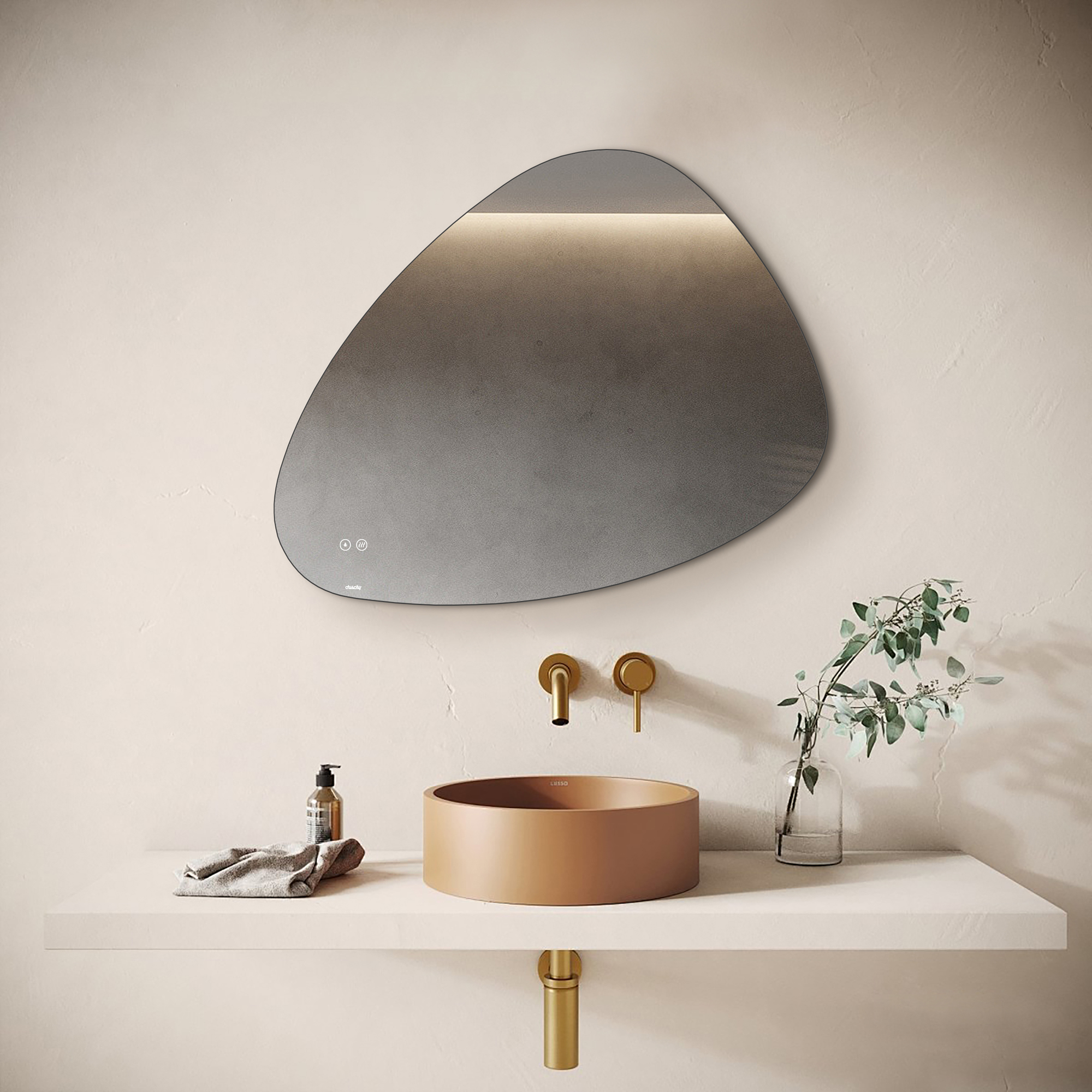 Spegel Duschy Triangulär