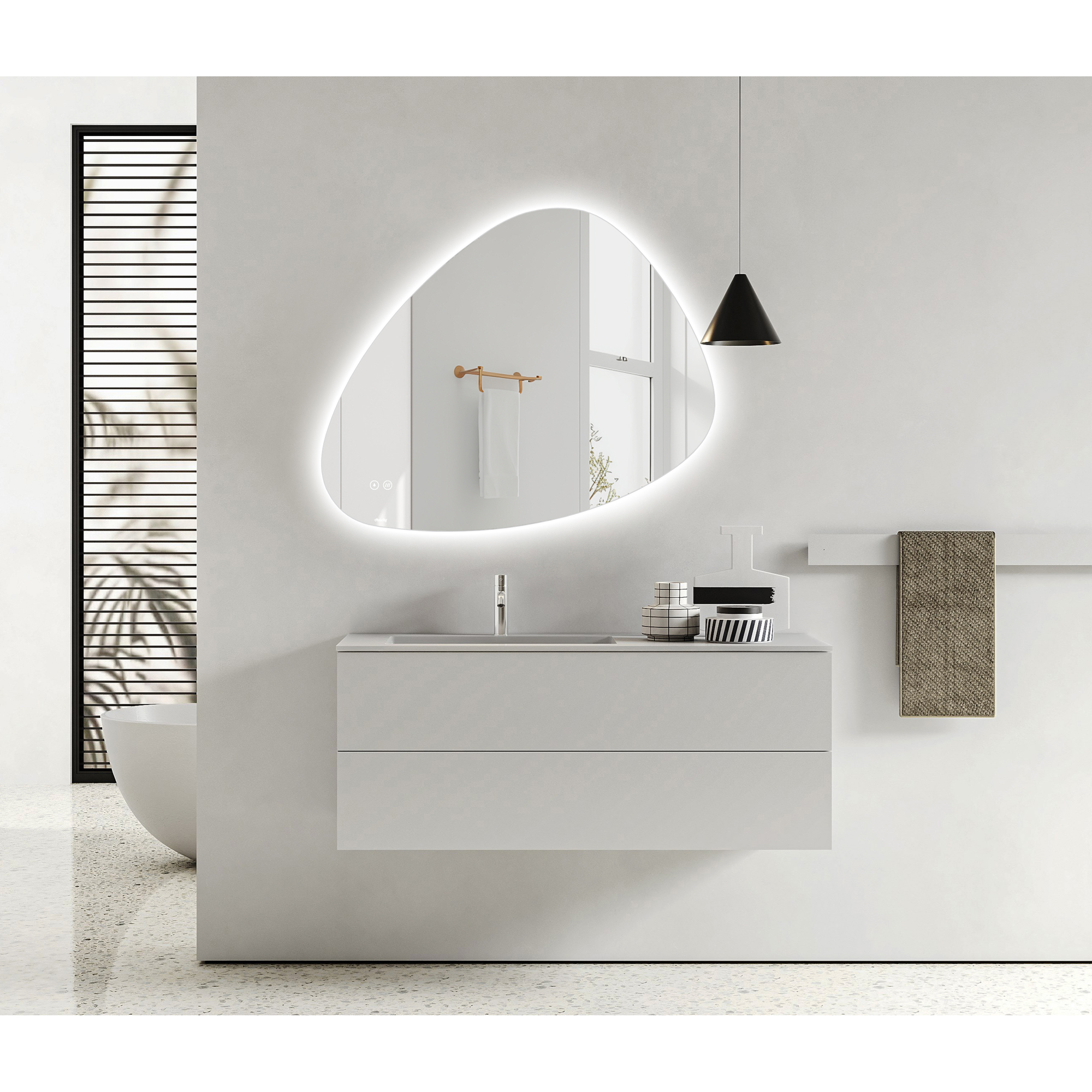 Spegel Duschy Triangulär