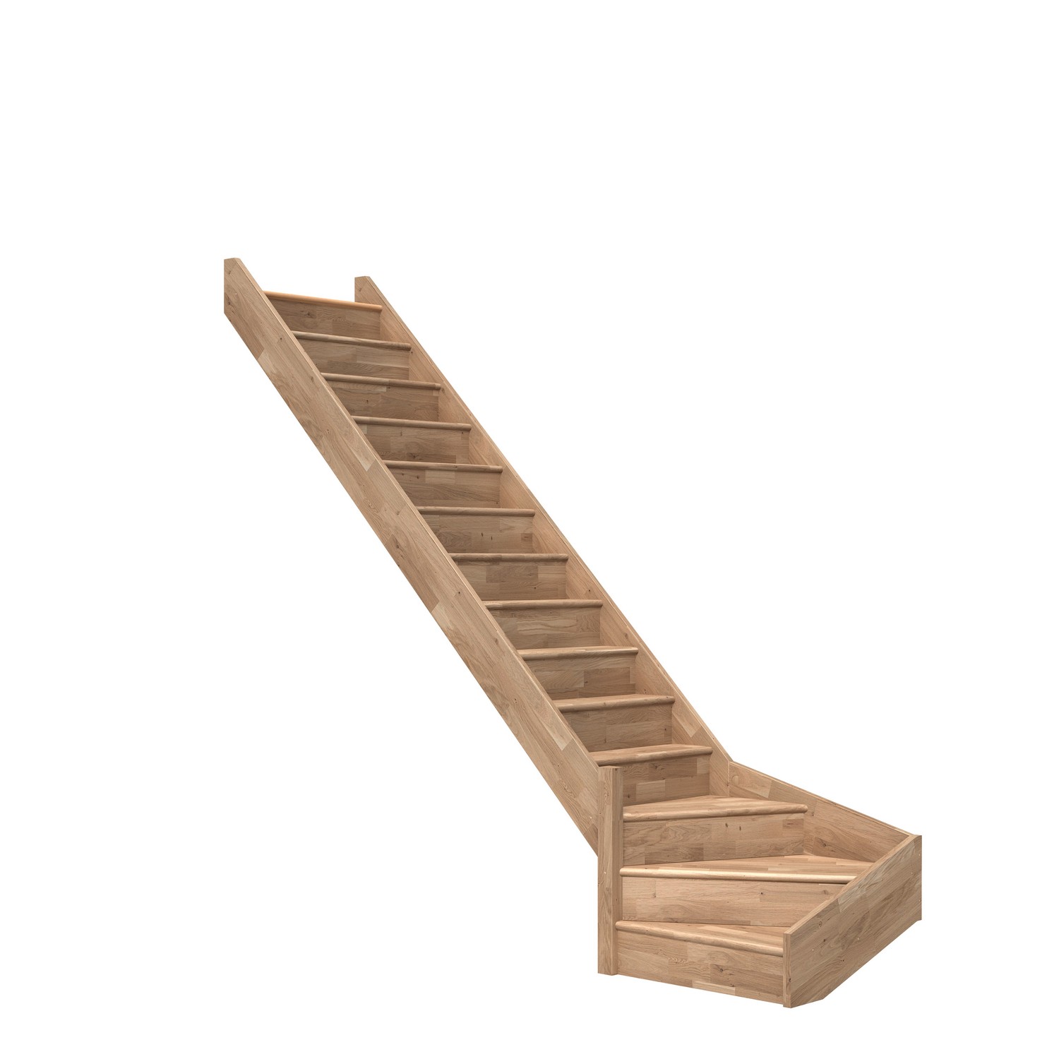 Spartrappa Dolle Paris L-Form utan Räcke med Sättsteg