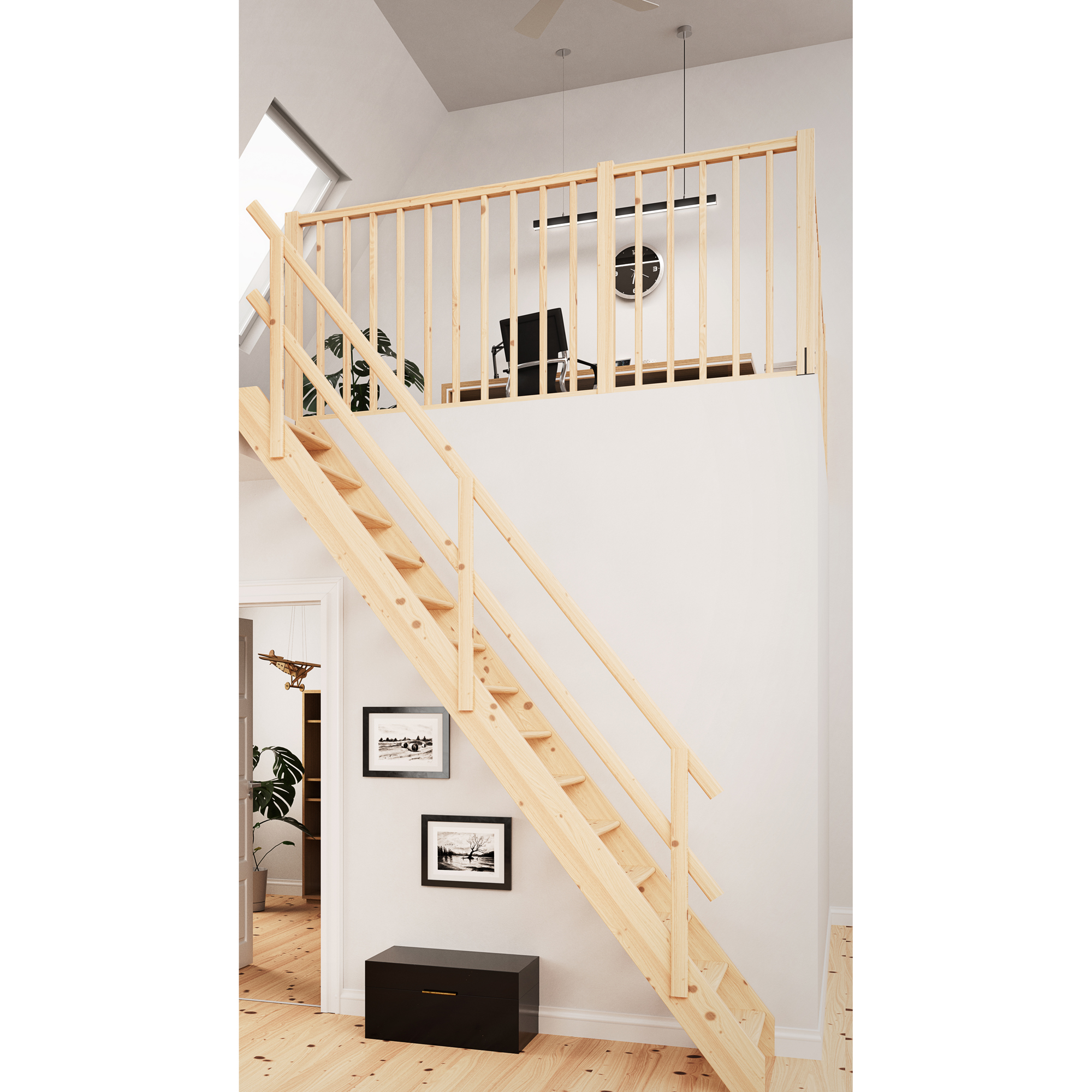 Skyddsräcke Dolle Madeira Obehandlad Gran 1,5 m