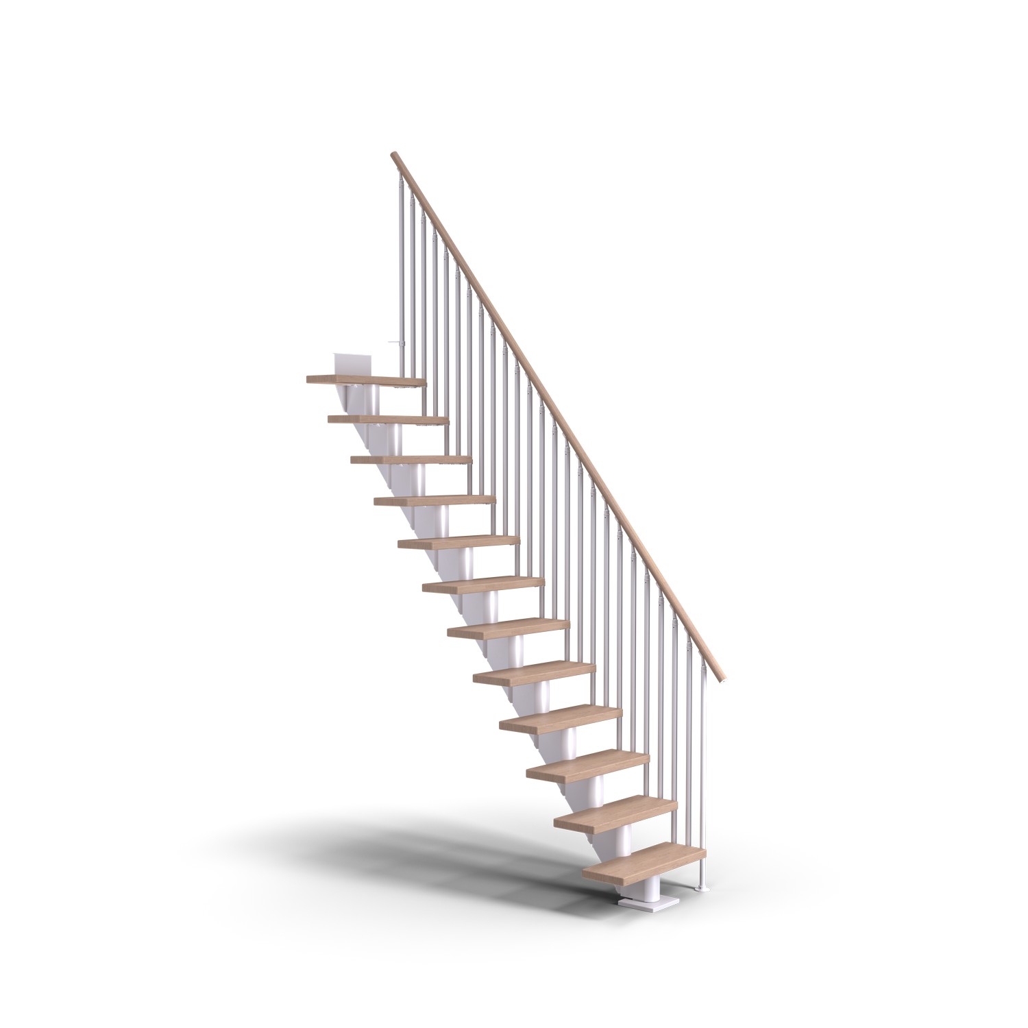 Spartrappa Dolle Frankfurt Ek Vit Oljad Rak Classic III Vit, LxB: 1820x790 mm