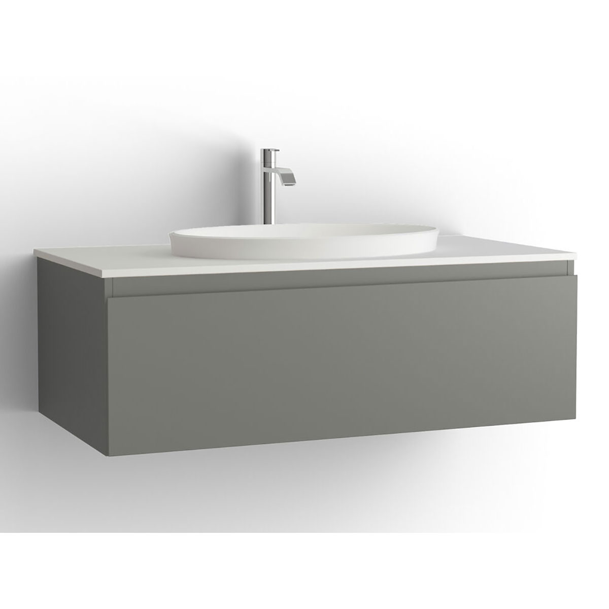 Tvättställsskåp Vedum Flow 1000 med 1 Låda