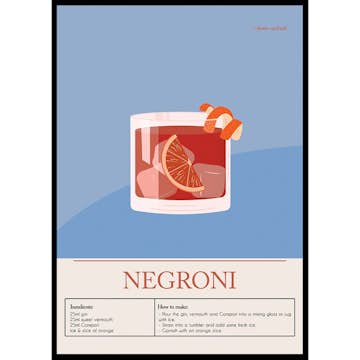 Poster Gallerix Negroni Cocktail