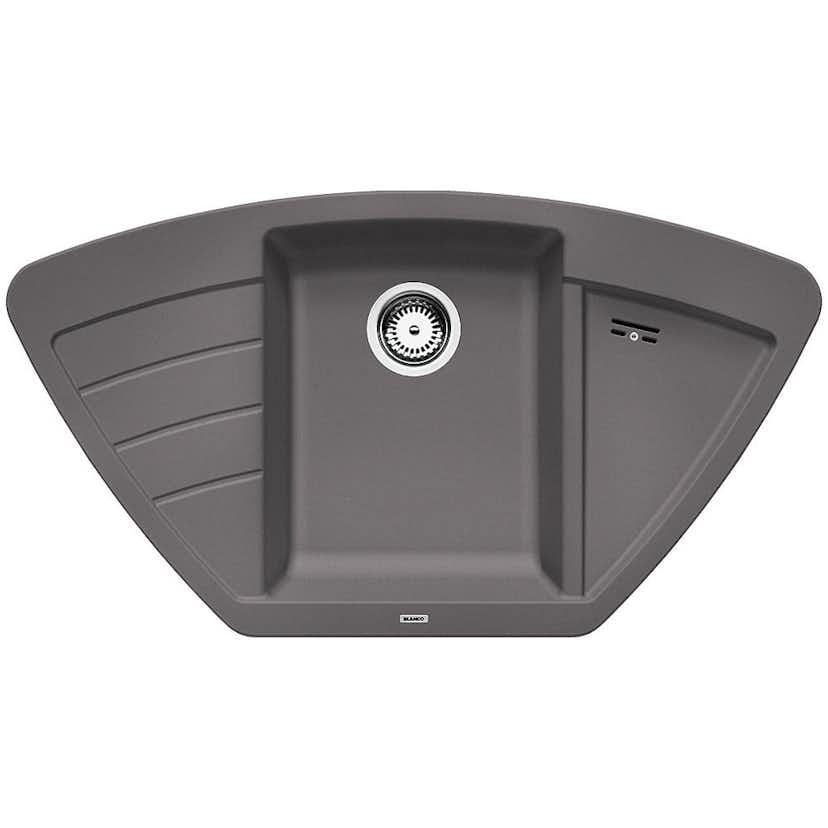 Hörndiskbänk Blanco Zia 9 E Klippgrå