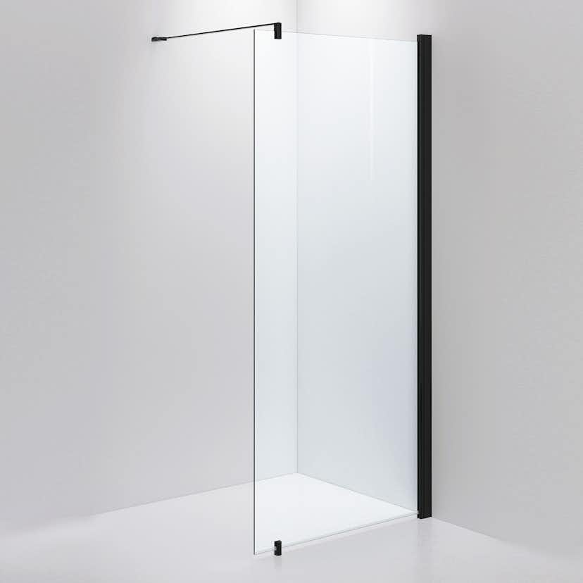 Duschvägg INR Linc 20 Orginal 775x2000, mm, Svarta Profiler